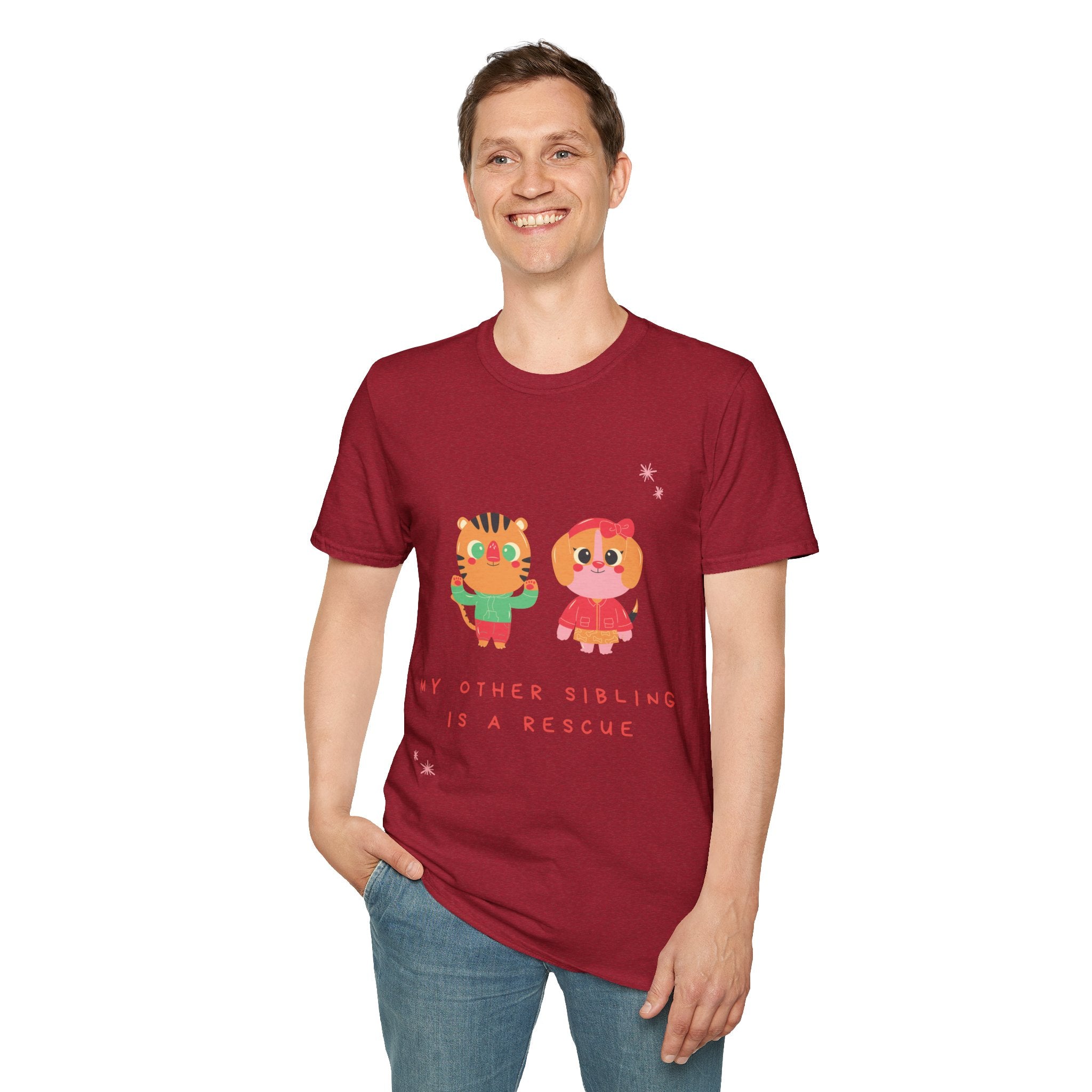 Cute Sibling Rescue T-Shirt, Animal Lovers Gift, Adoption Awareness Tee