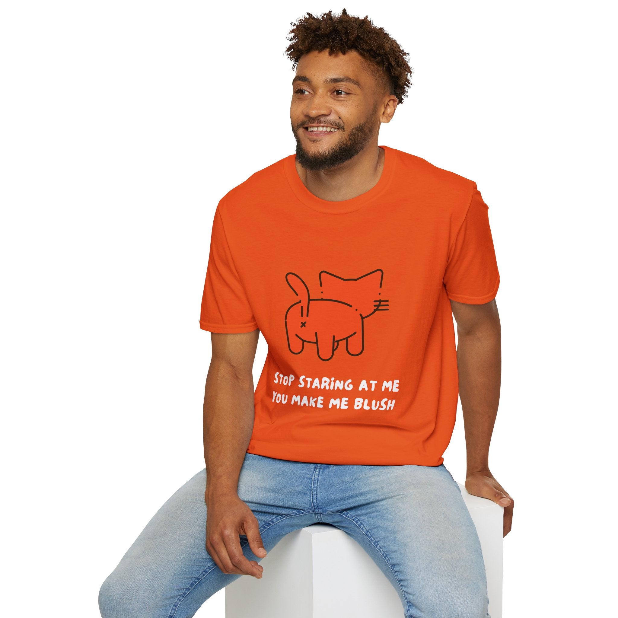 Adorable Cat Graphic Tee, Funny Cat Shirt, Gift for Cat Lovers