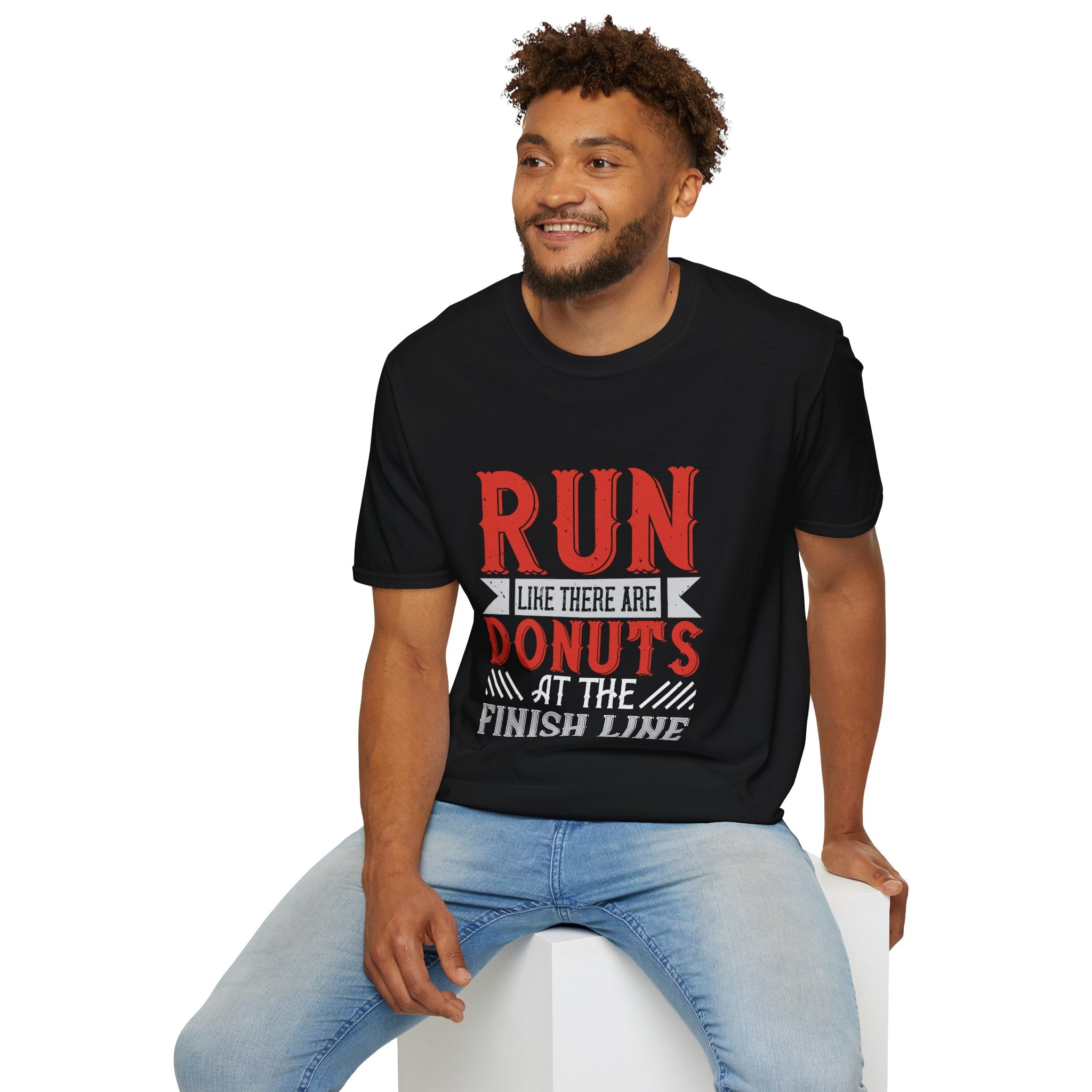 Playful Fitness T-Shirt - Perfect for Runners, Gift for Donut Lovers