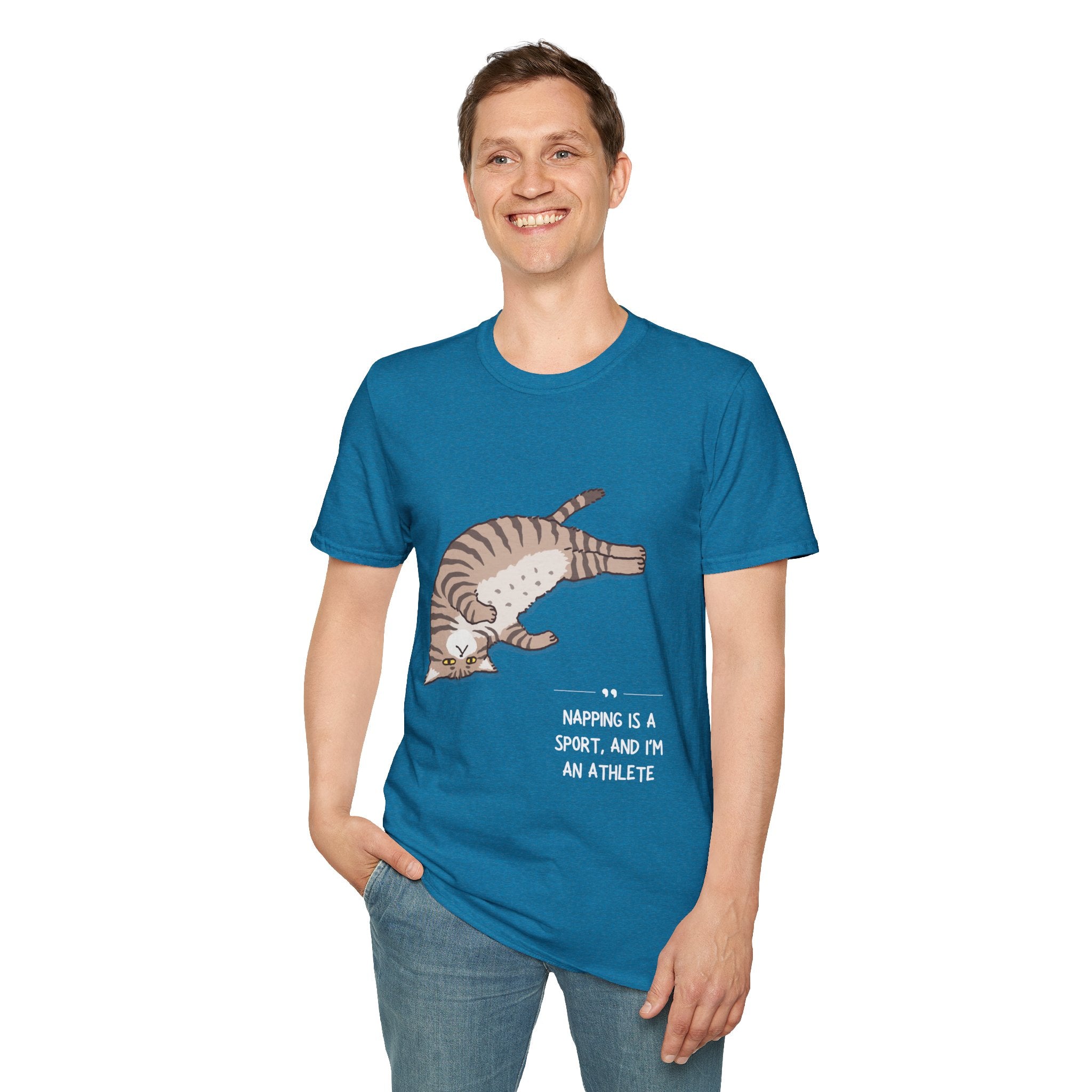 Cat Nap T-Shirt, Funny Cat Lover Gift, Unisex Tee