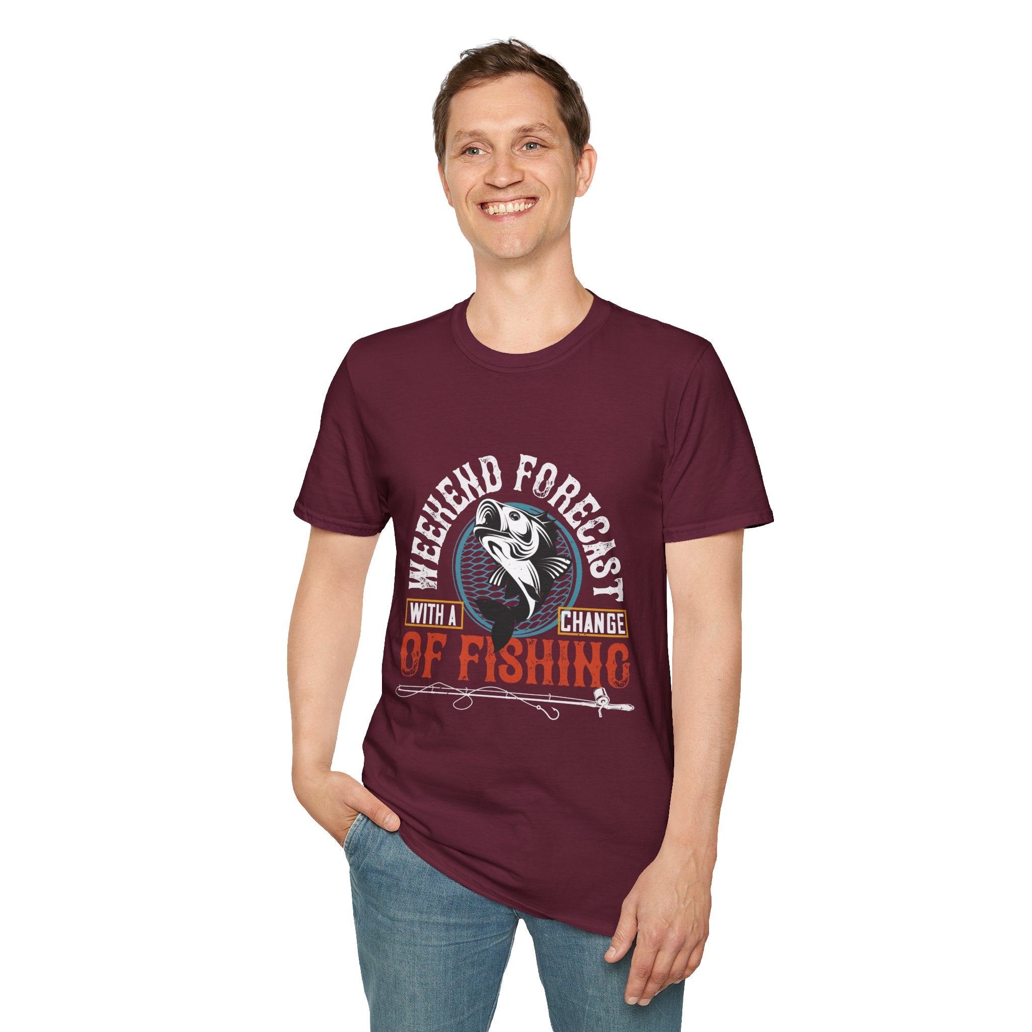 Weekend Fishing Forecast Unisex T-Shirt, Fishing Shirt
