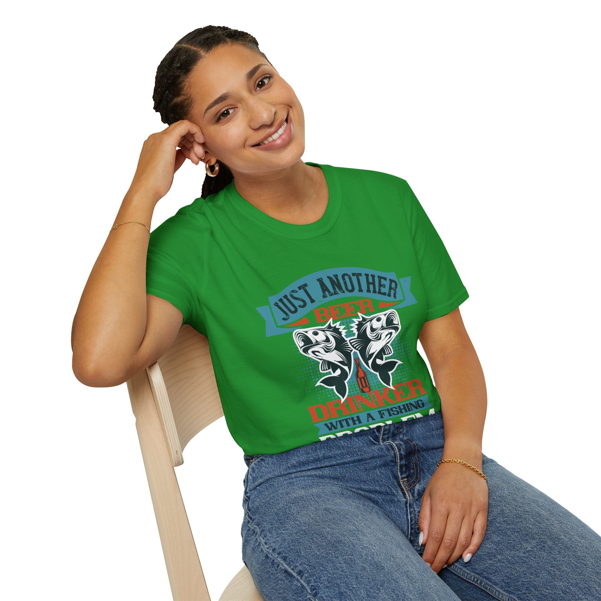 Just Another Beer Drinker Fishing T-Shirt, Unisex Graphic Tee
