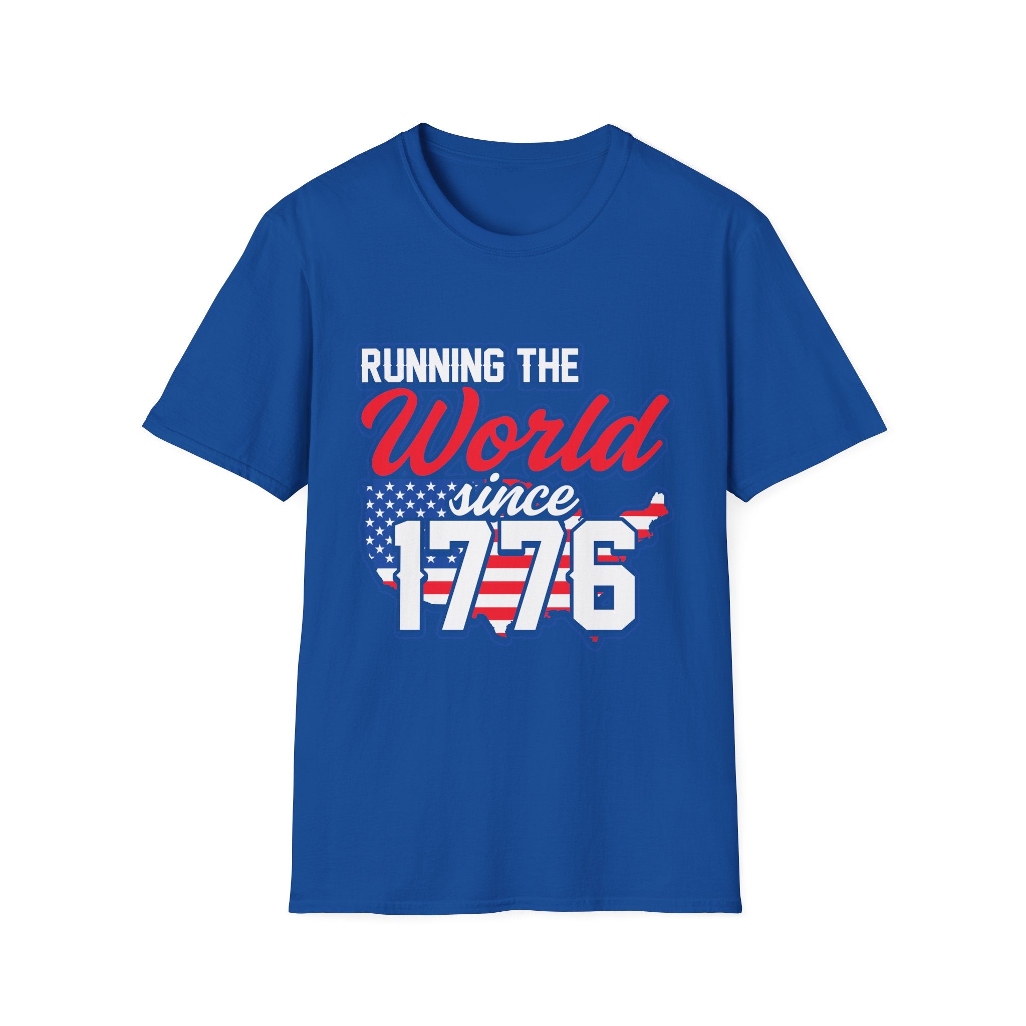 Patriotic Running T-Shirt: Celebrate Freedom, 4th of July, Sports Events, Unisex Tee, Gift for Fitness Lovers, Casual Wear