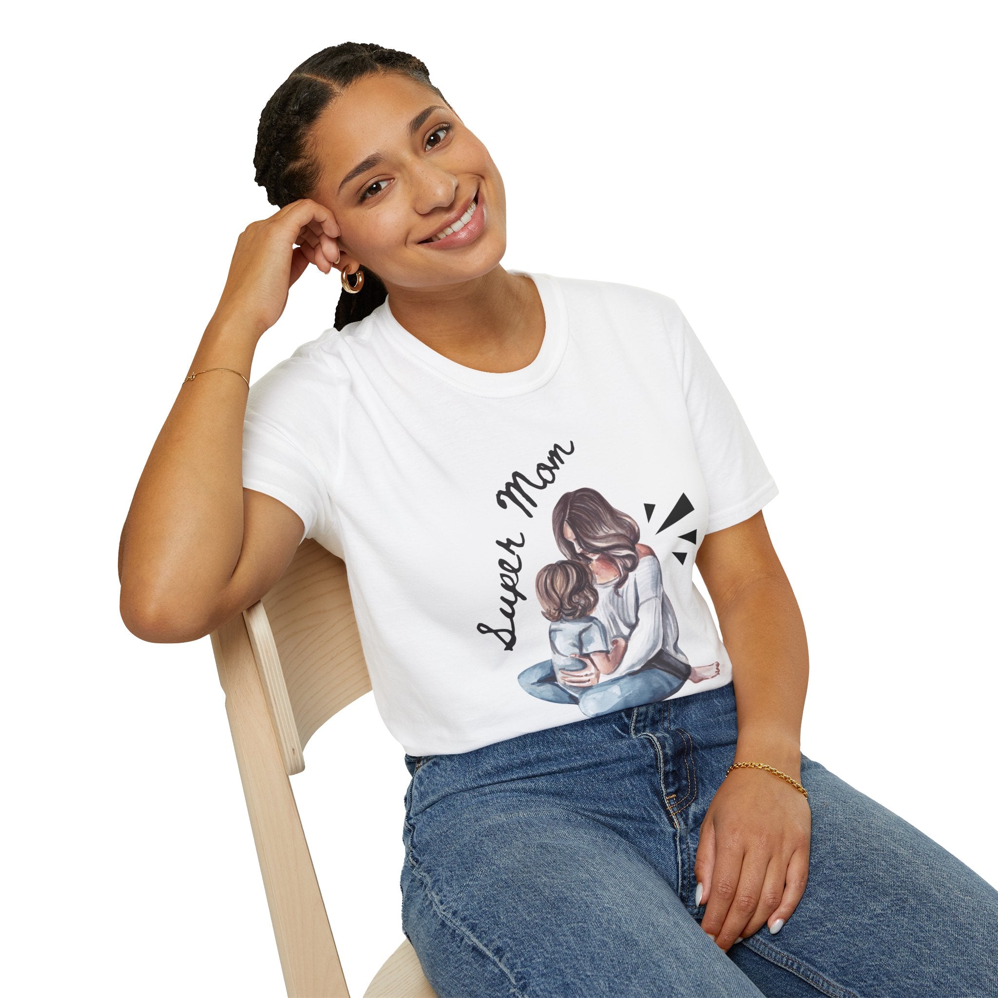 Super Mom T-Shirt - Unisex Softstyle Tee for Mother's Day