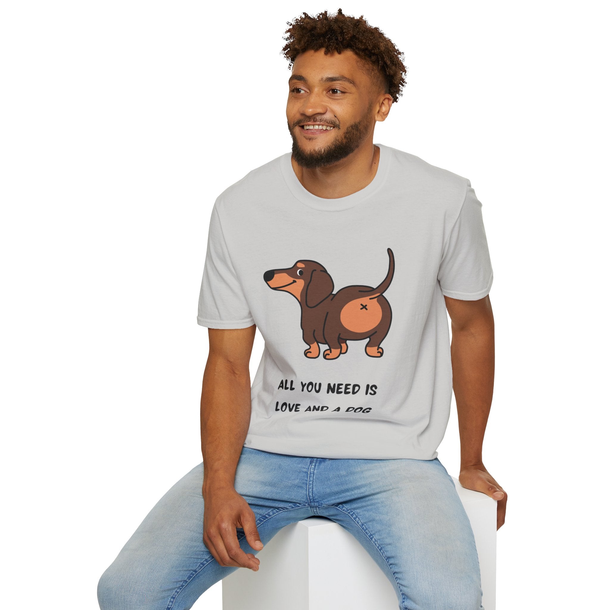 All You Need Is Love and a Dog T-Shirt - Cute Pet Lover Tee