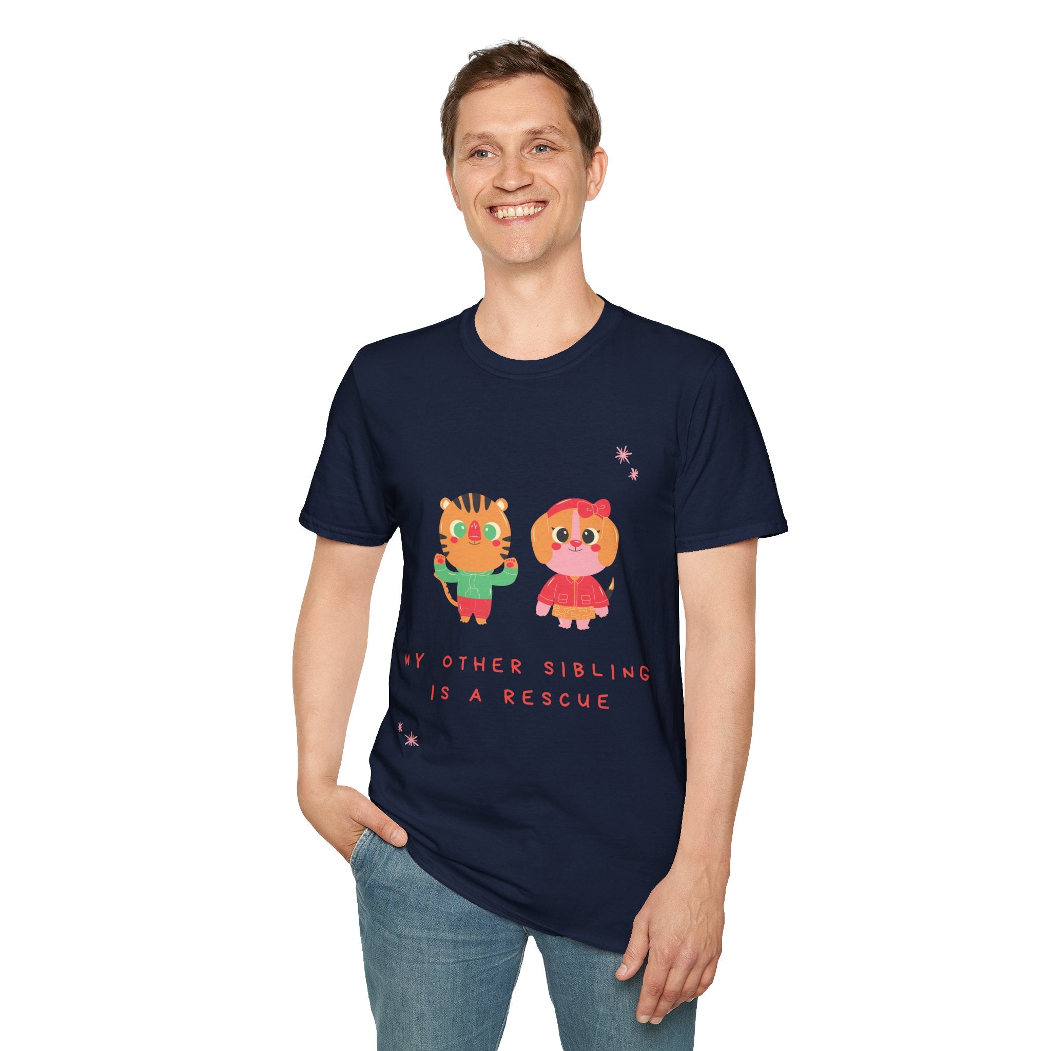 Cute Sibling Rescue T-Shirt, Animal Lovers Gift, Adoption Awareness Tee