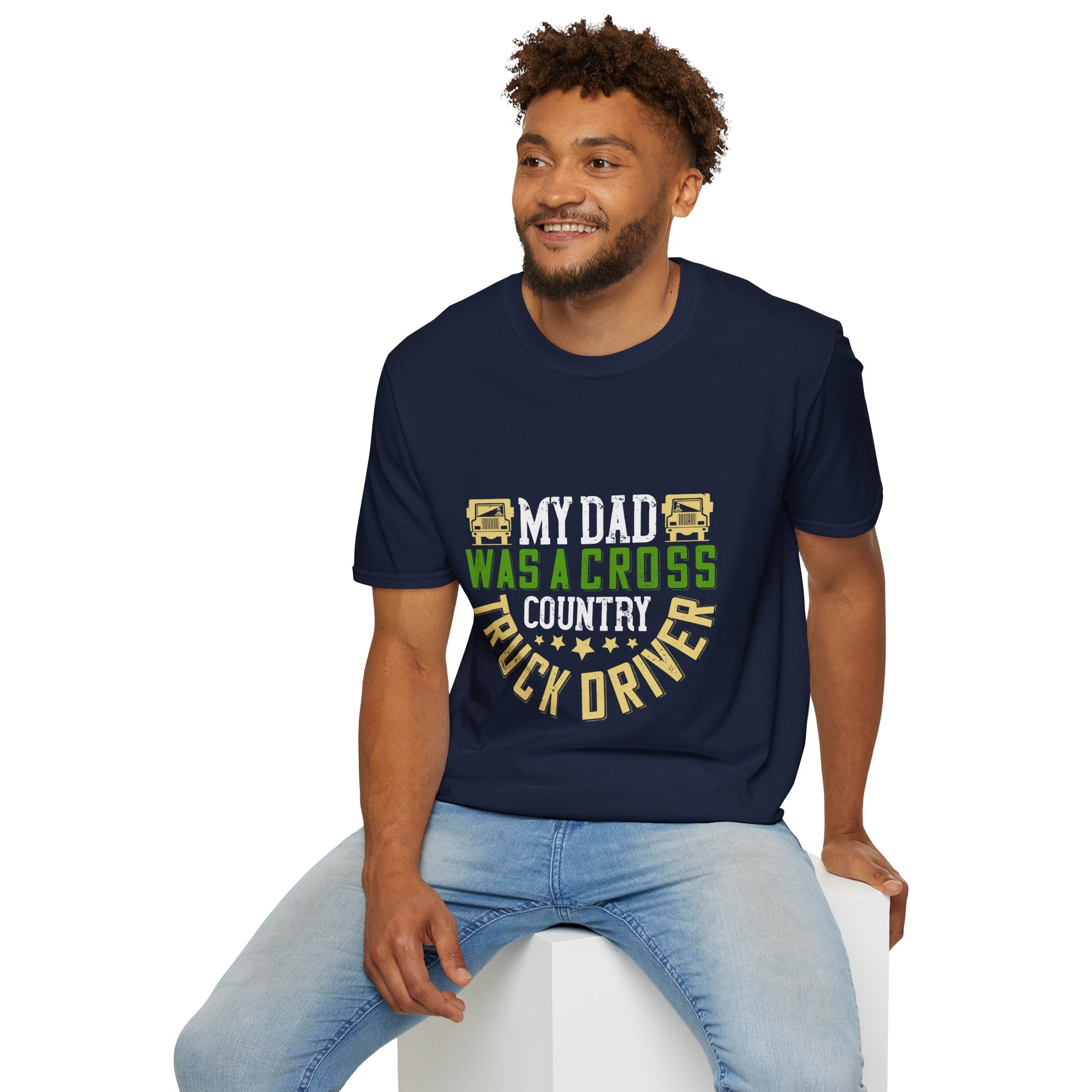 Proud Truck Driver T-Shirt, Father's Day Gift, Dad Appreciation, Cross Country Driving, Unisex Softstyle Tee