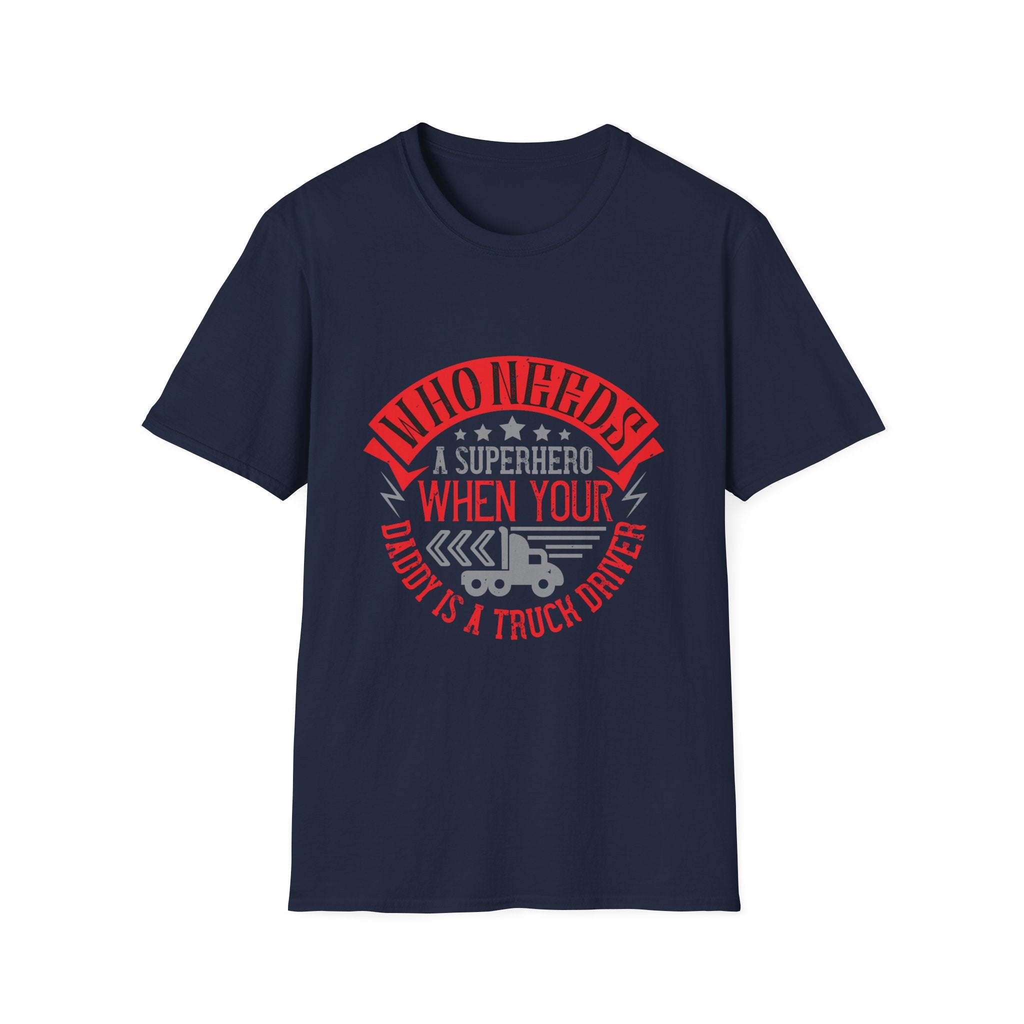 Superhero Dad Truck Driver T-Shirt, Father's Day Gift, Unisex Tee