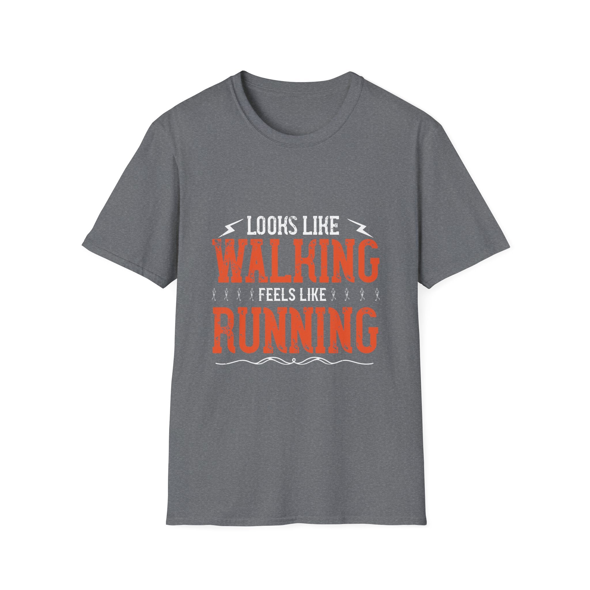 Walking Feels Like Running Unisex Softstyle T-Shirt, Running Gift