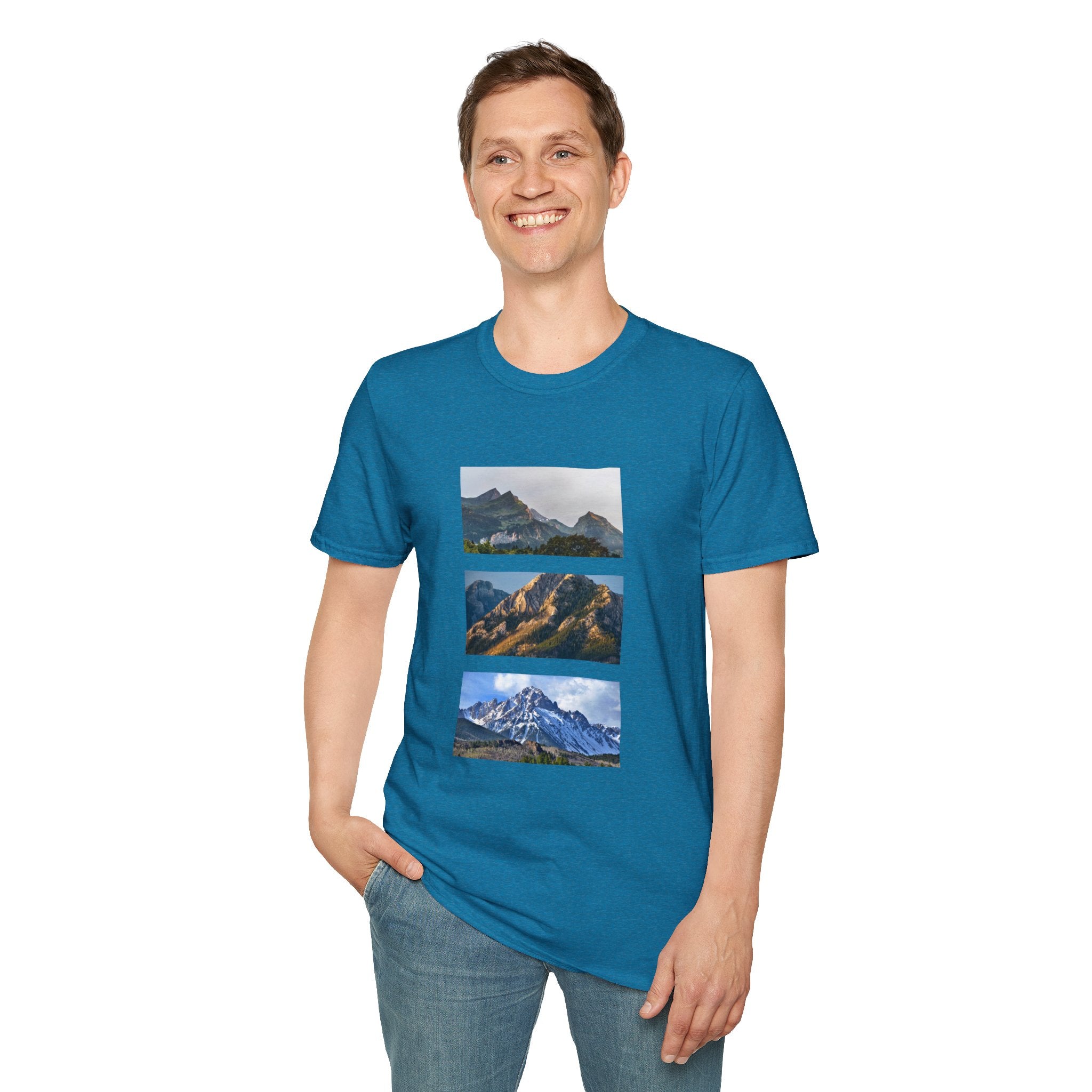 Mountain Photography Unisex Softstyle T-Shirt - Nature Lover Gift