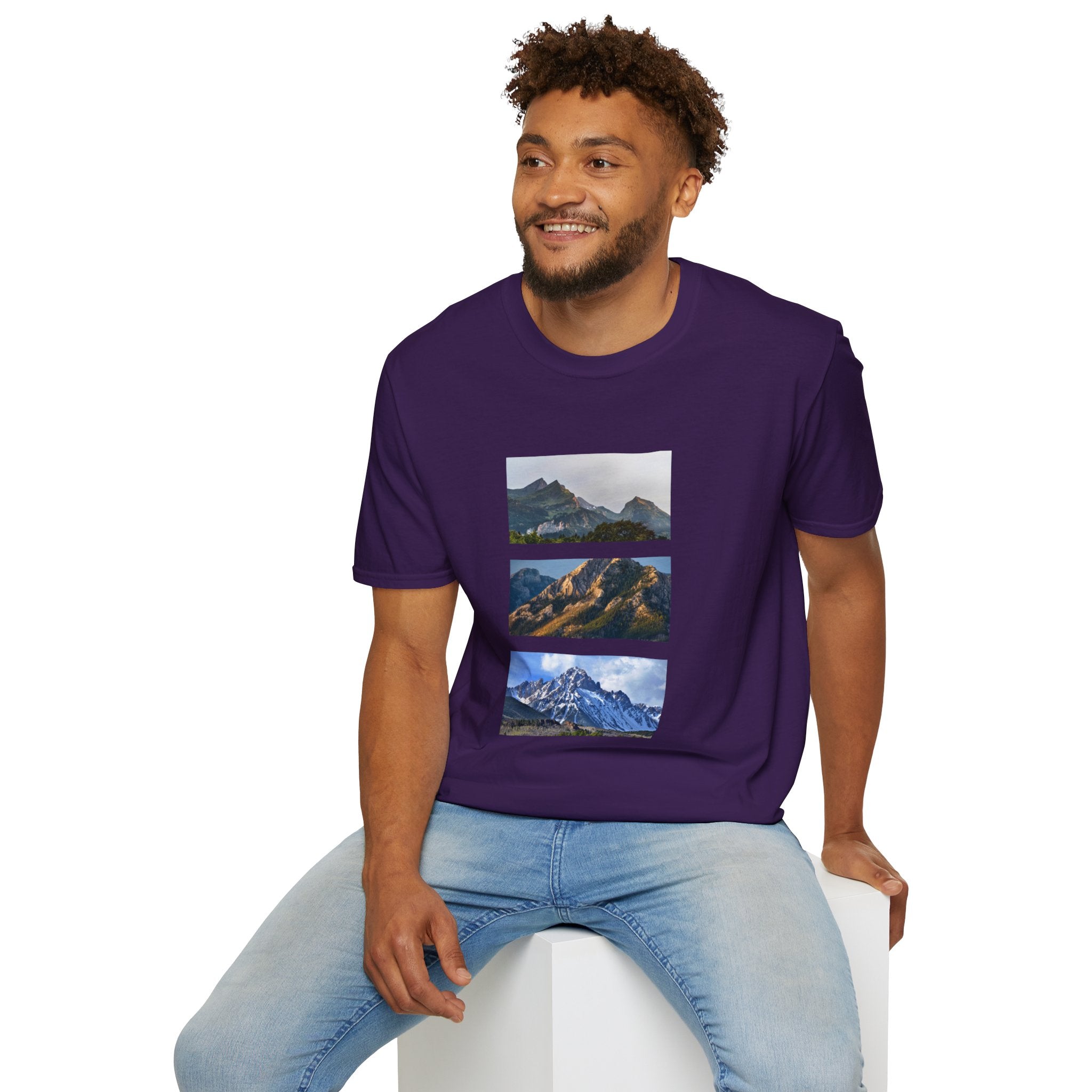 Mountain Photography Unisex Softstyle T-Shirt - Nature Lover Gift