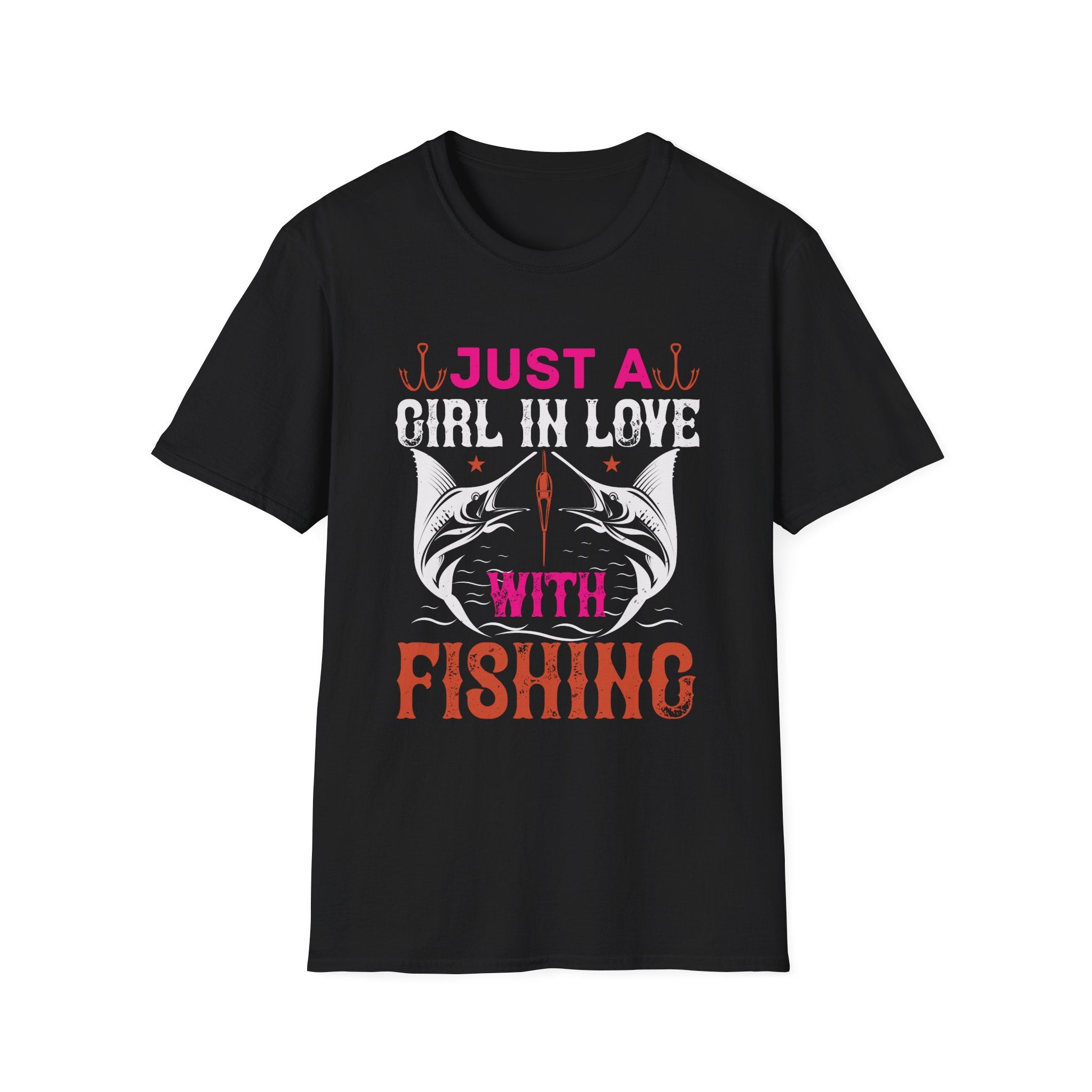 Fishing Lover T-Shirt for Women | Just a Girl in Love With Fishing, Gifts for Fisherwomen, Fishing Apparel, Outdoor Clothing, Birthday Gift