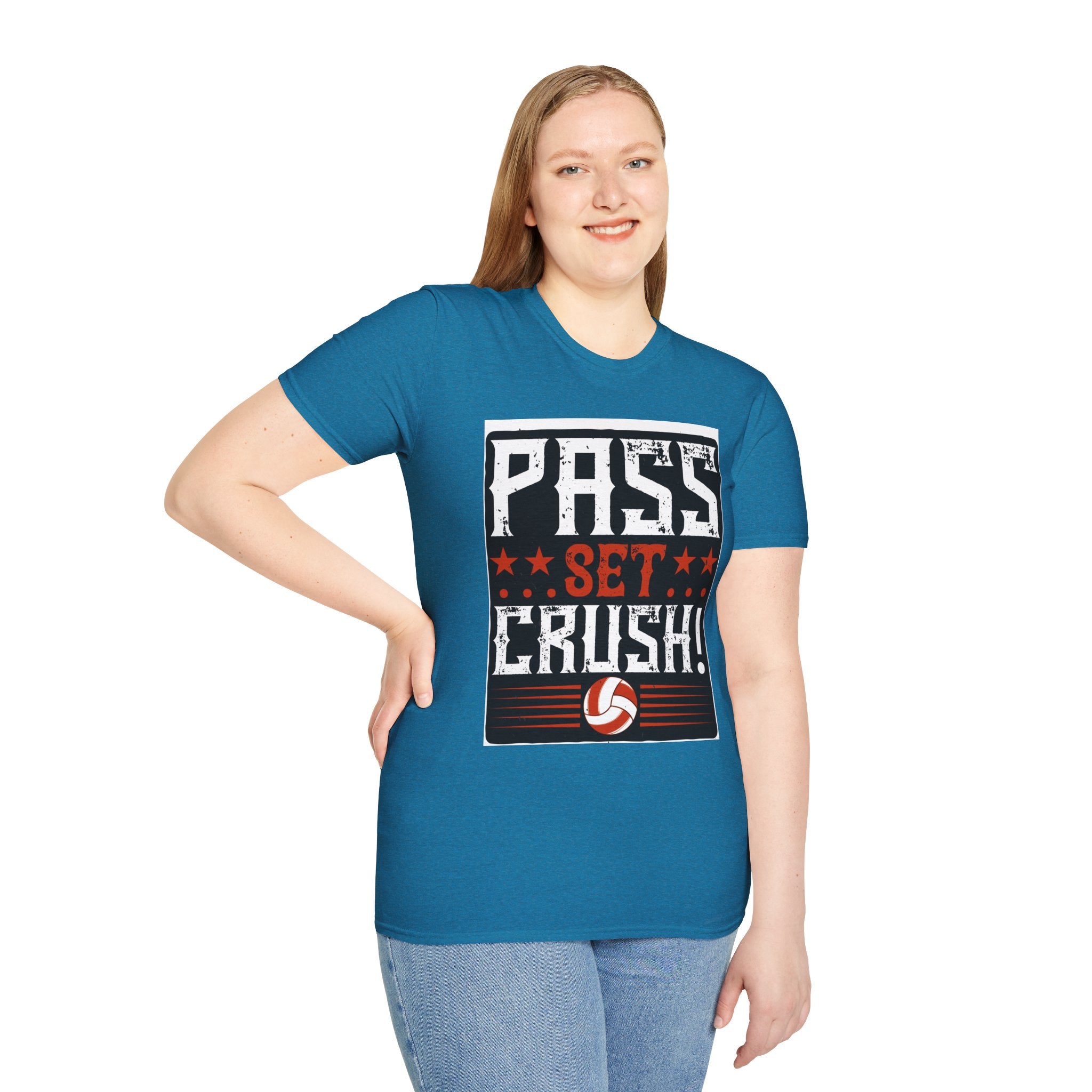 Volleyball Passion T-Shirt | Pass Set Crush! | Sports Tee