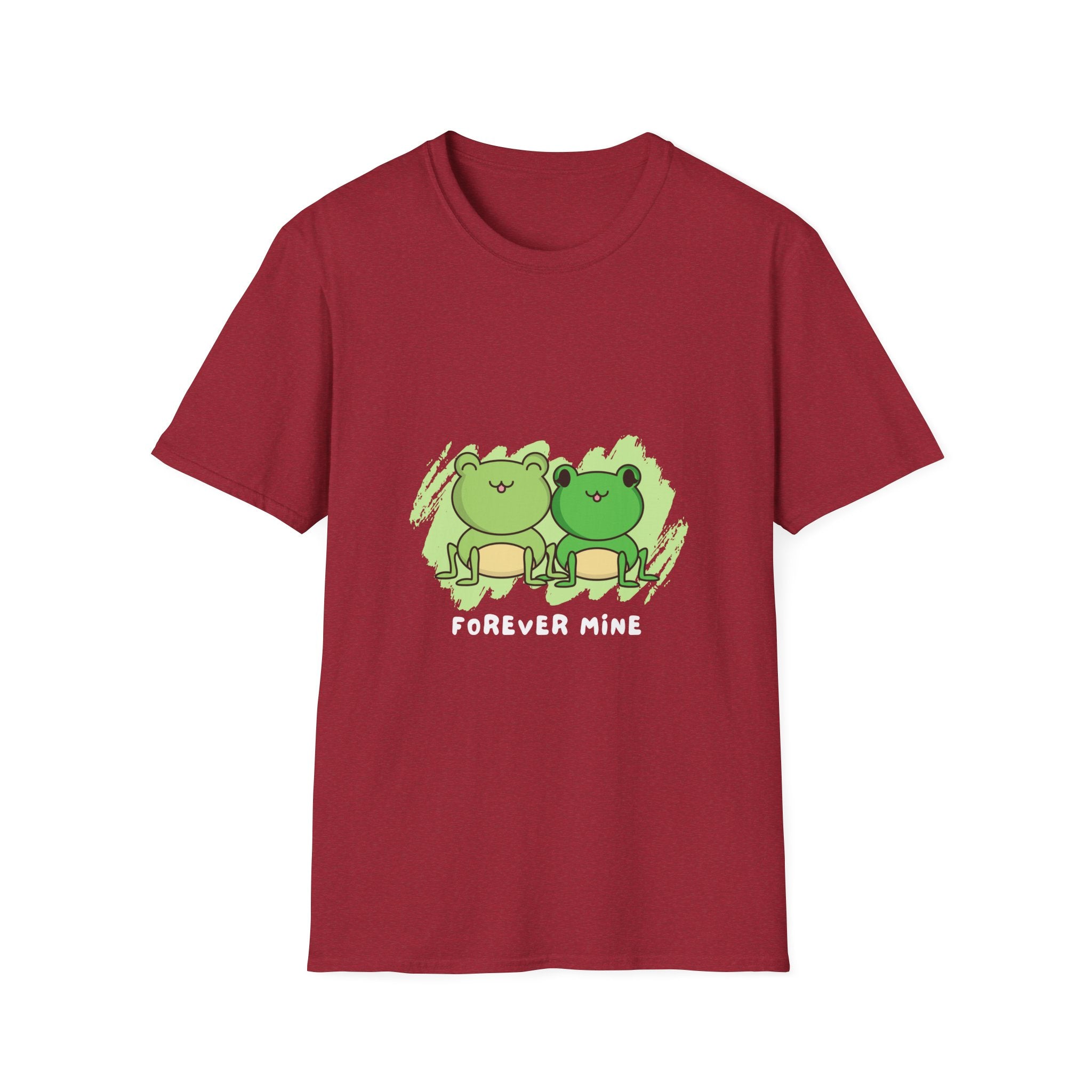 Forever Mine Couple T-Shirt, Cute Frog Lovers Gift, Unisex Softstyle Tee