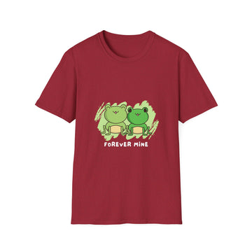 Forever Mine Couple T-Shirt, Cute Frog Lovers Gift, Unisex Softstyle Tee