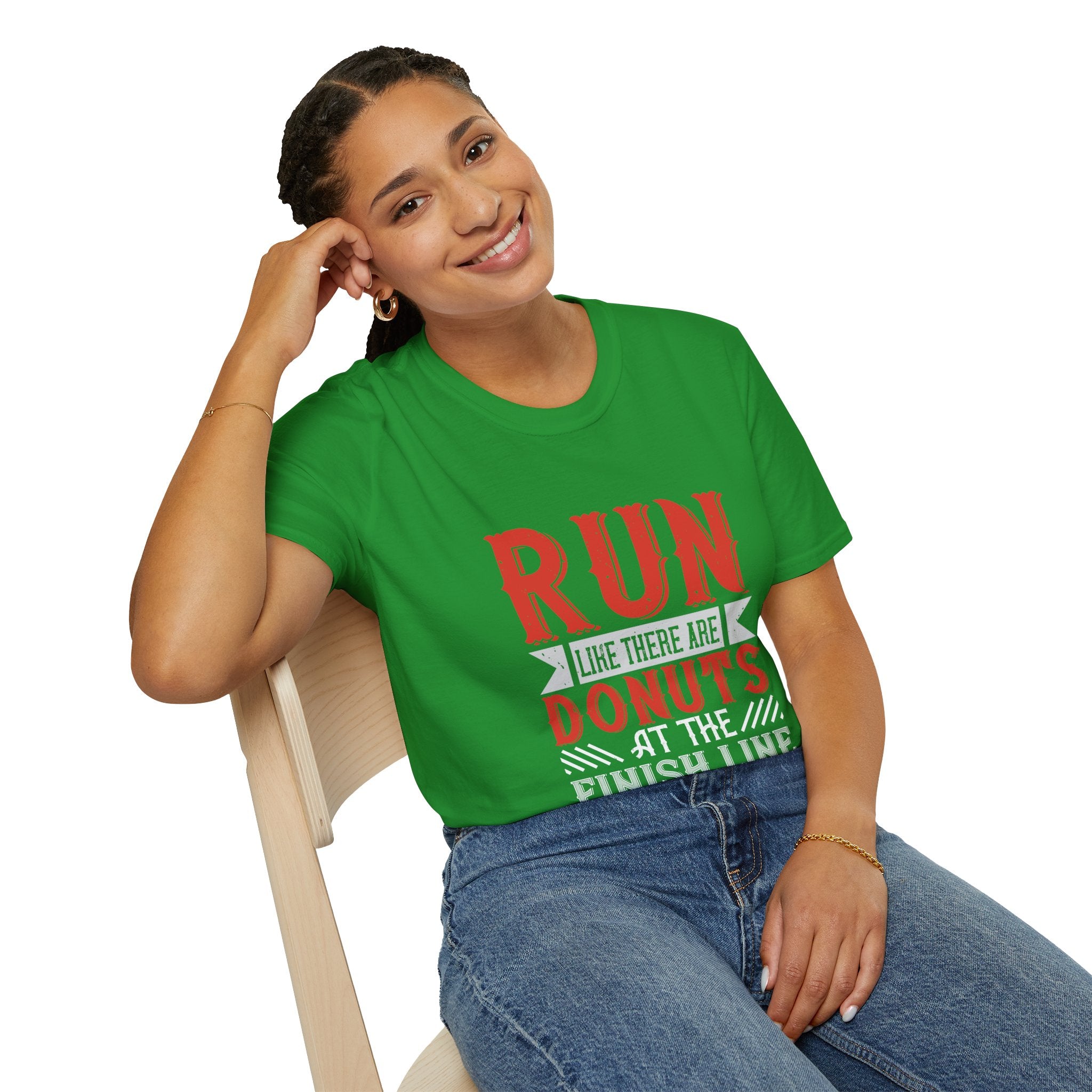 Playful Fitness T-Shirt - Perfect for Runners, Gift for Donut Lovers