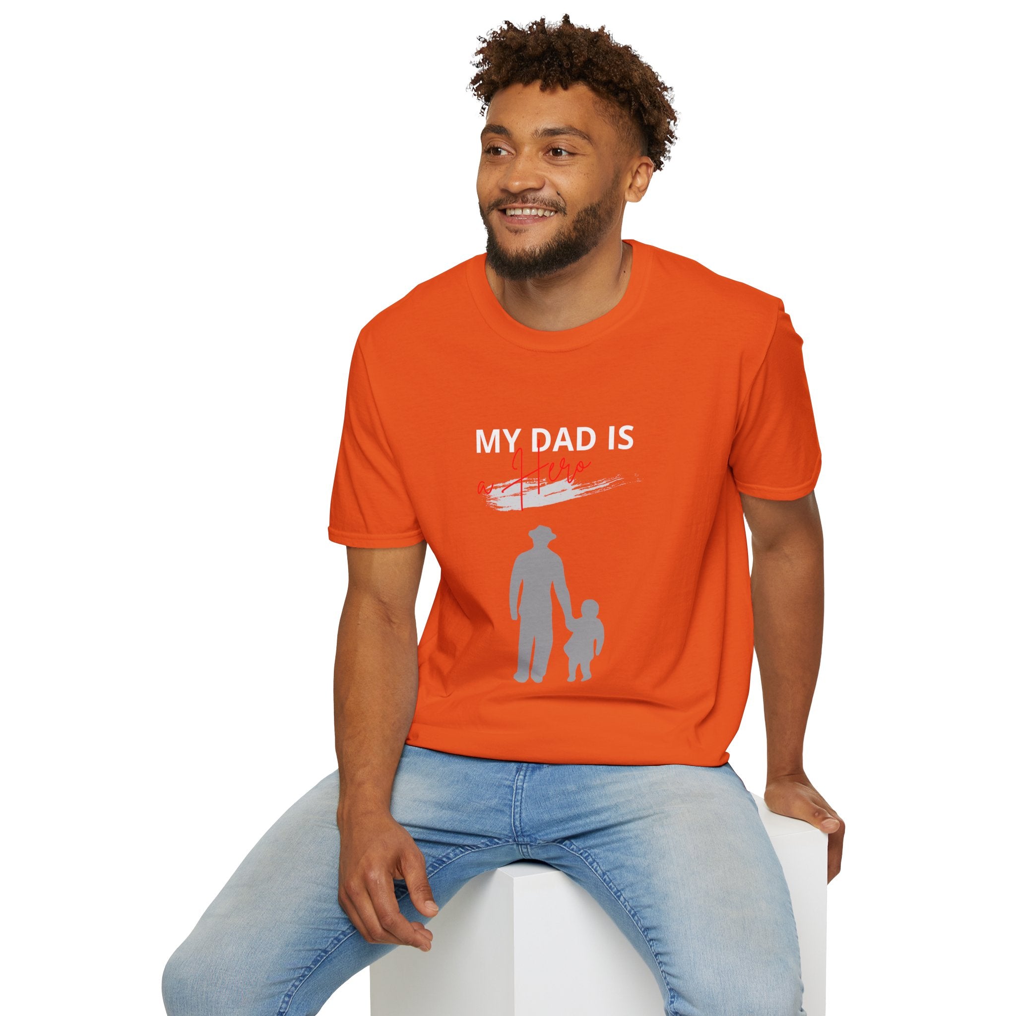 My Dad Is a Hero Unisex T-Shirt, Father's Day Gift, Casual Wear