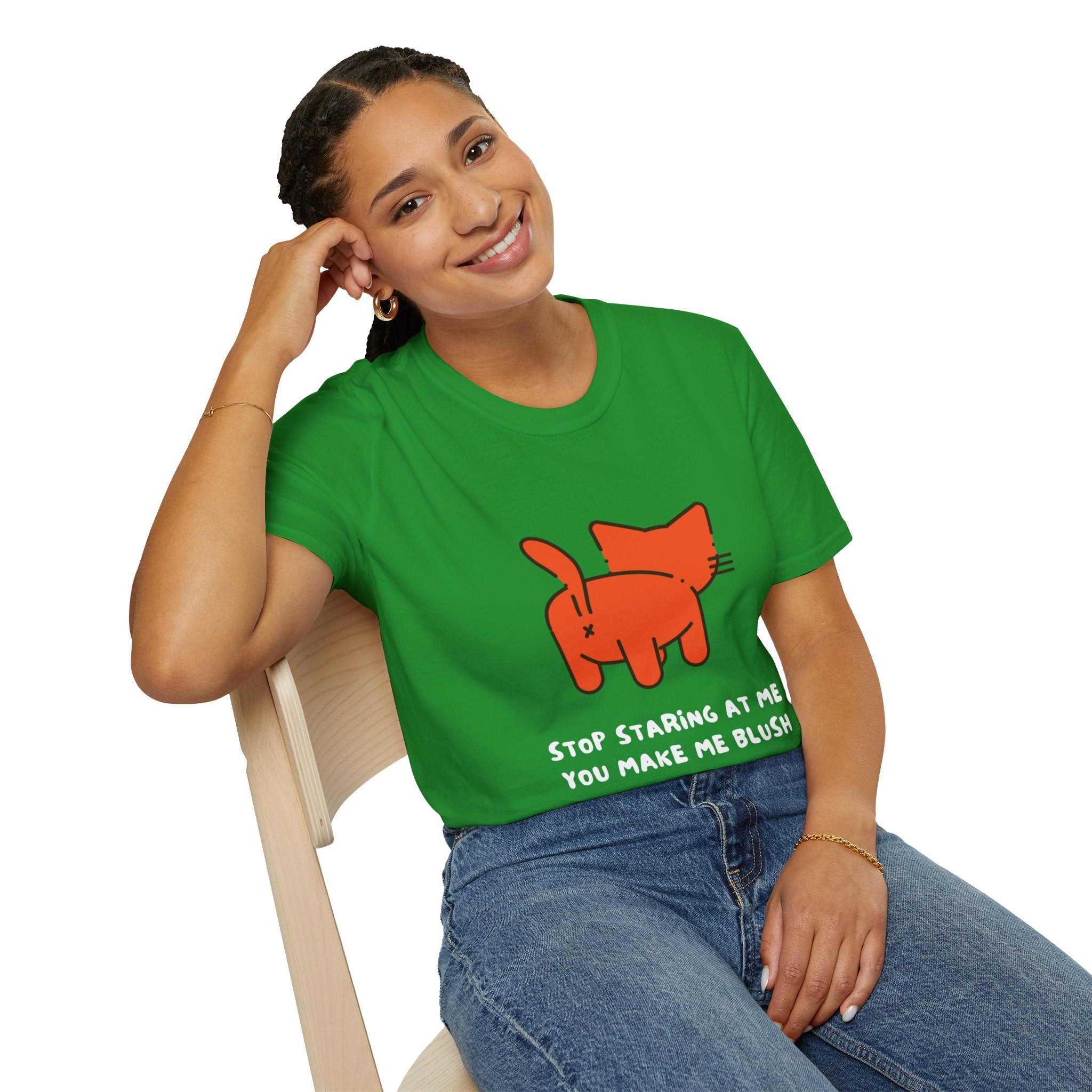 Adorable Cat Graphic Tee, Funny Cat Shirt, Gift for Cat Lovers