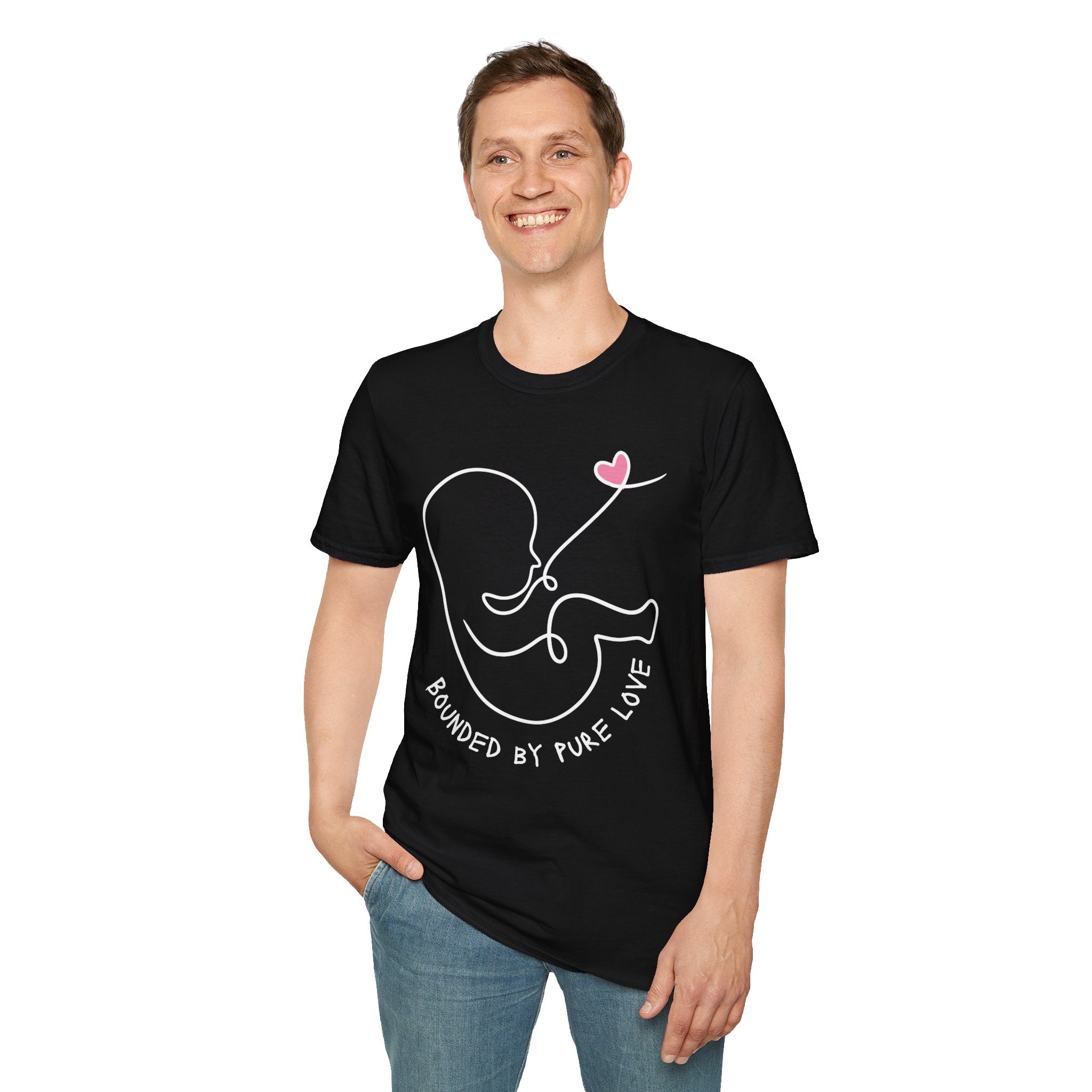 Bounded by Pure Love Unisex T-Shirt, Cute Tee, Expecting