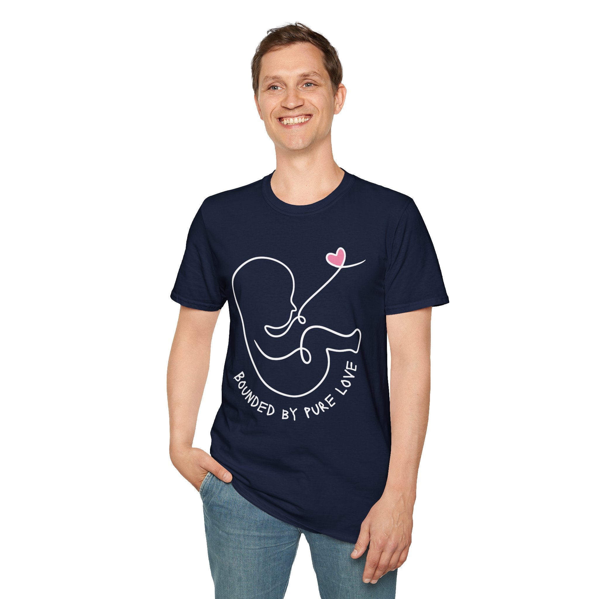 Bounded by Pure Love Unisex T-Shirt, Cute Tee, Expecting