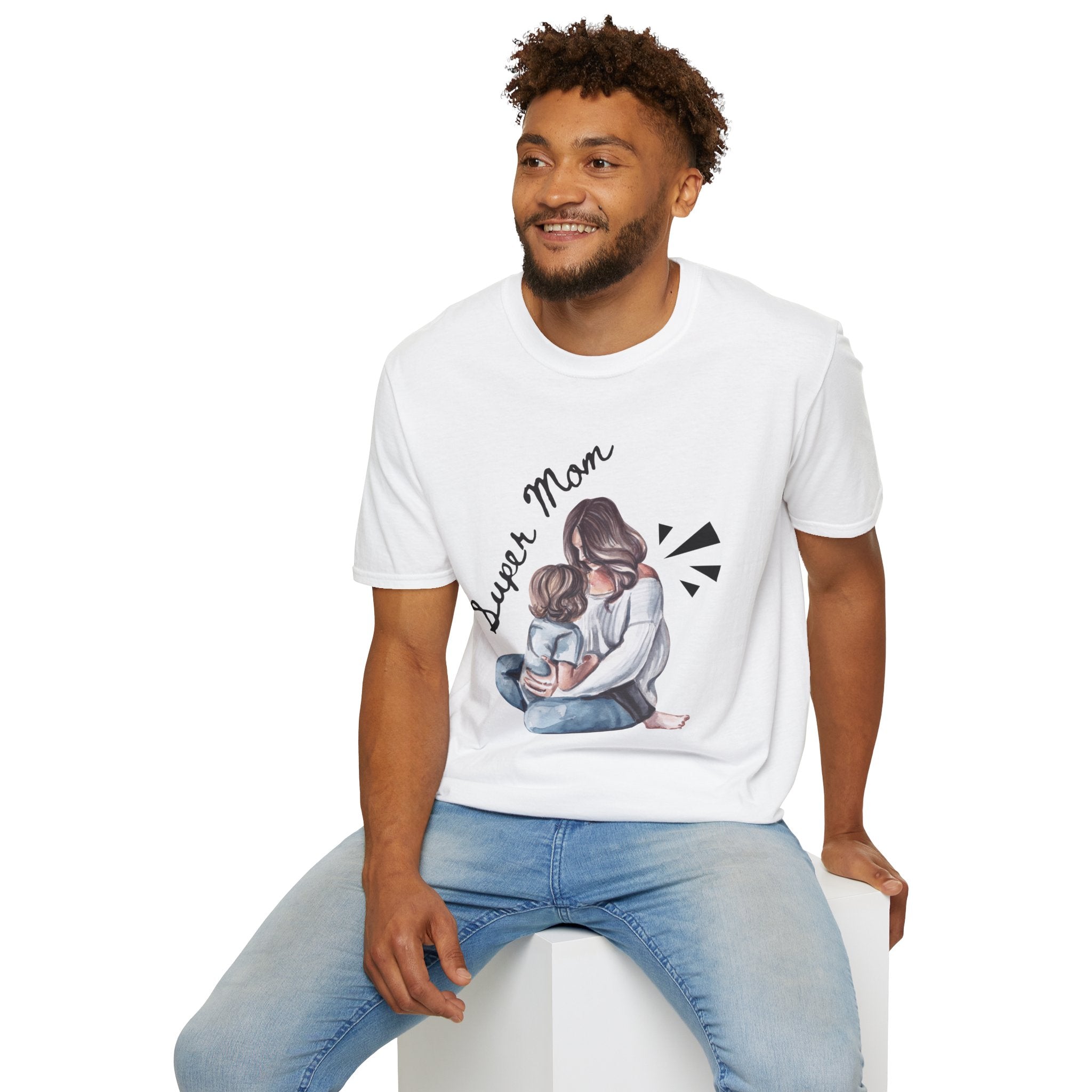 Super Mom T-Shirt - Unisex Softstyle Tee for Mother's Day