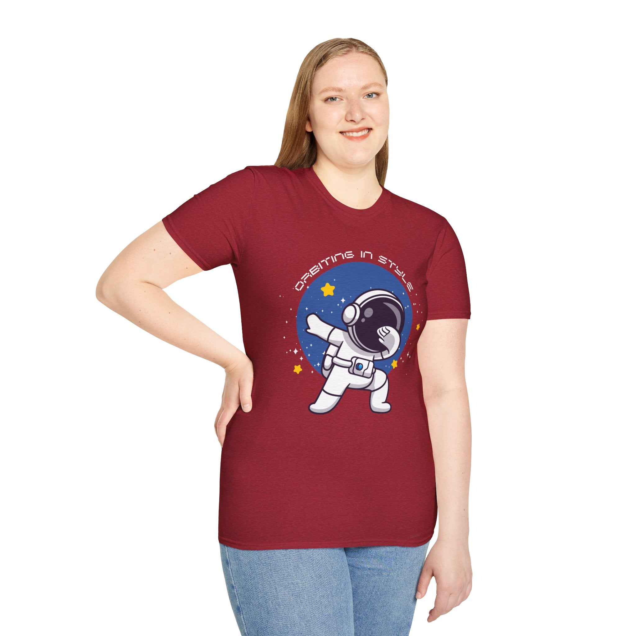 Astronaut Graphic Unisex T-Shirt, Cool Space Tee