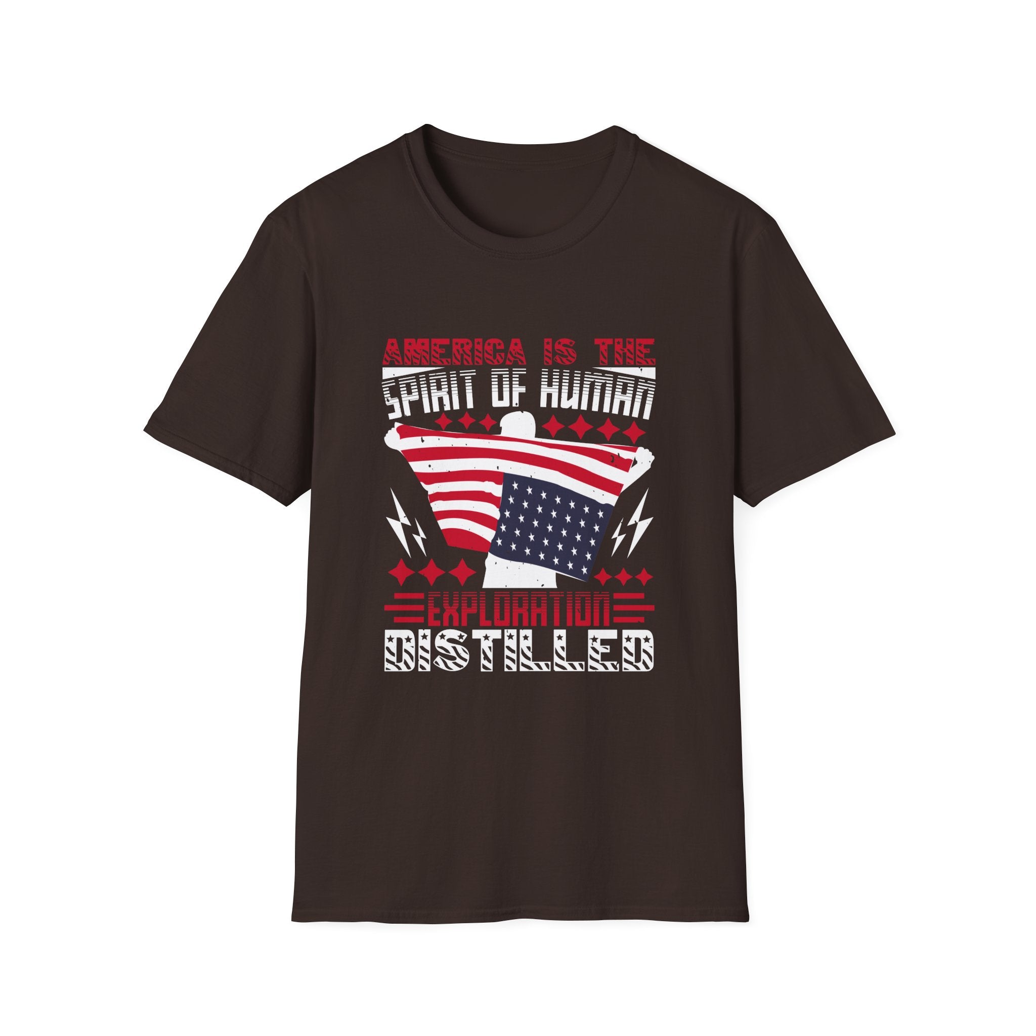 Vintage American Spirit T-Shirt, Unisex Graphic Tee, Patriotic Apparel, Gift for Explorers, Independence Day Shirt