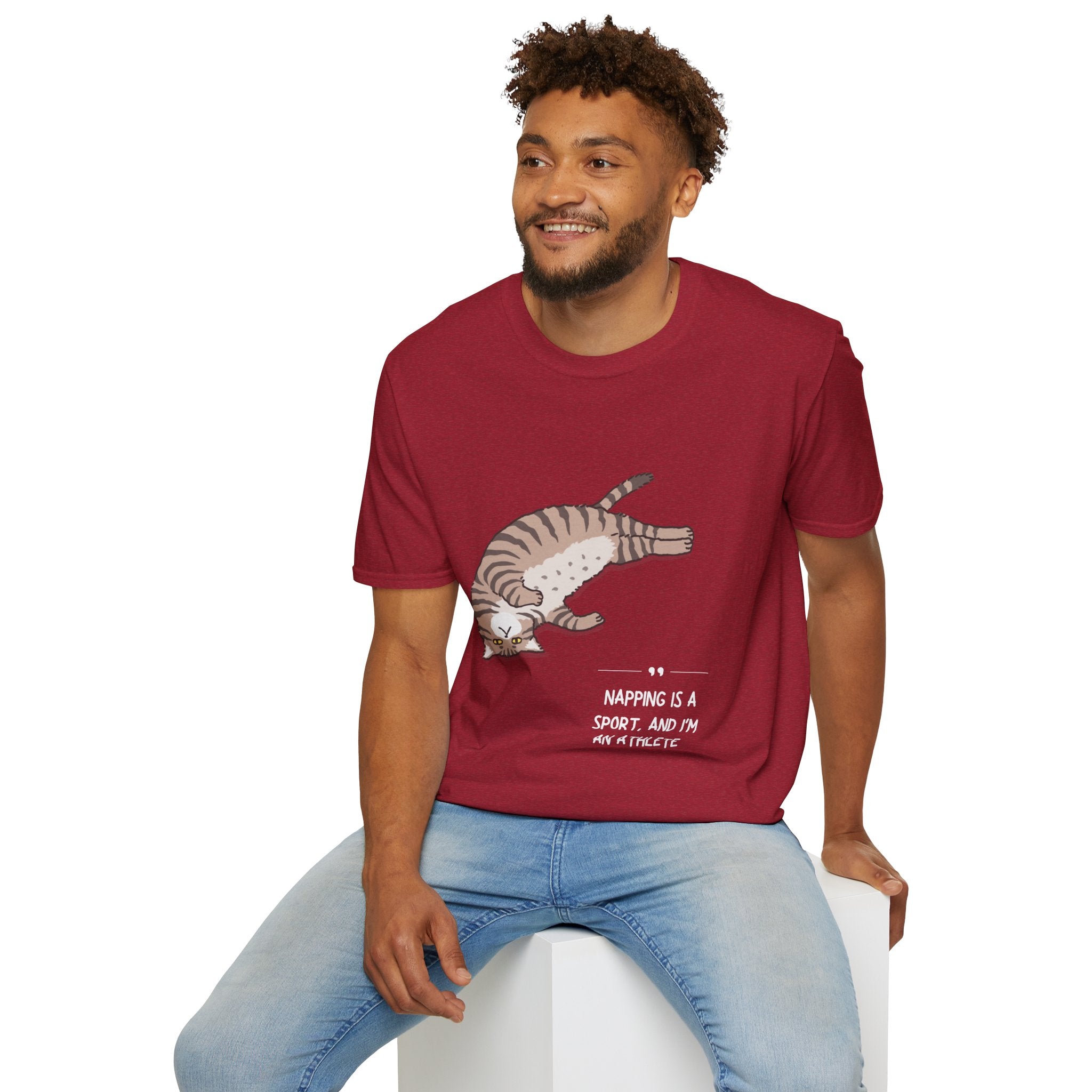 Cat Nap T-Shirt, Funny Cat Lover Gift, Unisex Tee