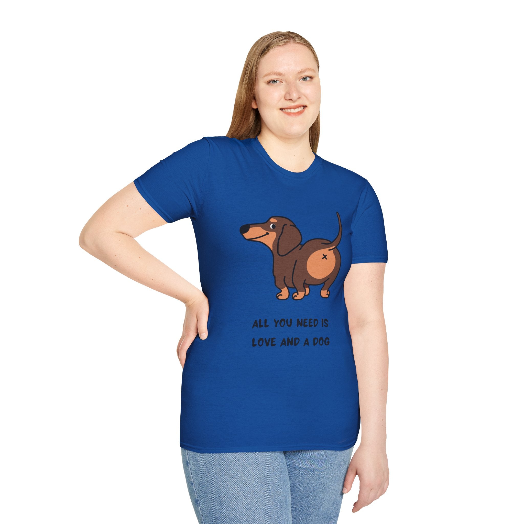 All You Need Is Love and a Dog T-Shirt - Cute Pet Lover Tee