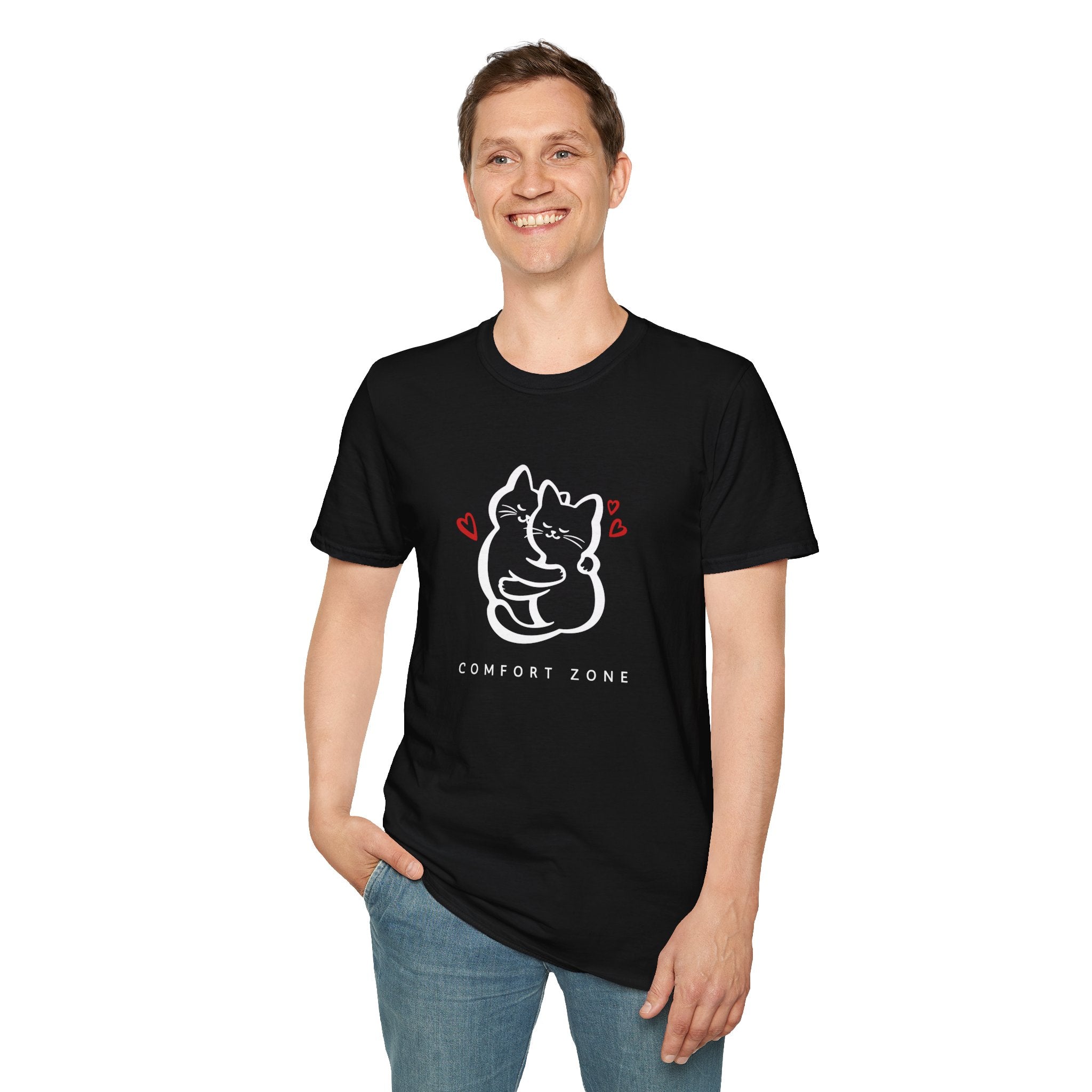 Cozy Cat Lovers T-Shirt, Comfortable Tee for Pet Owners