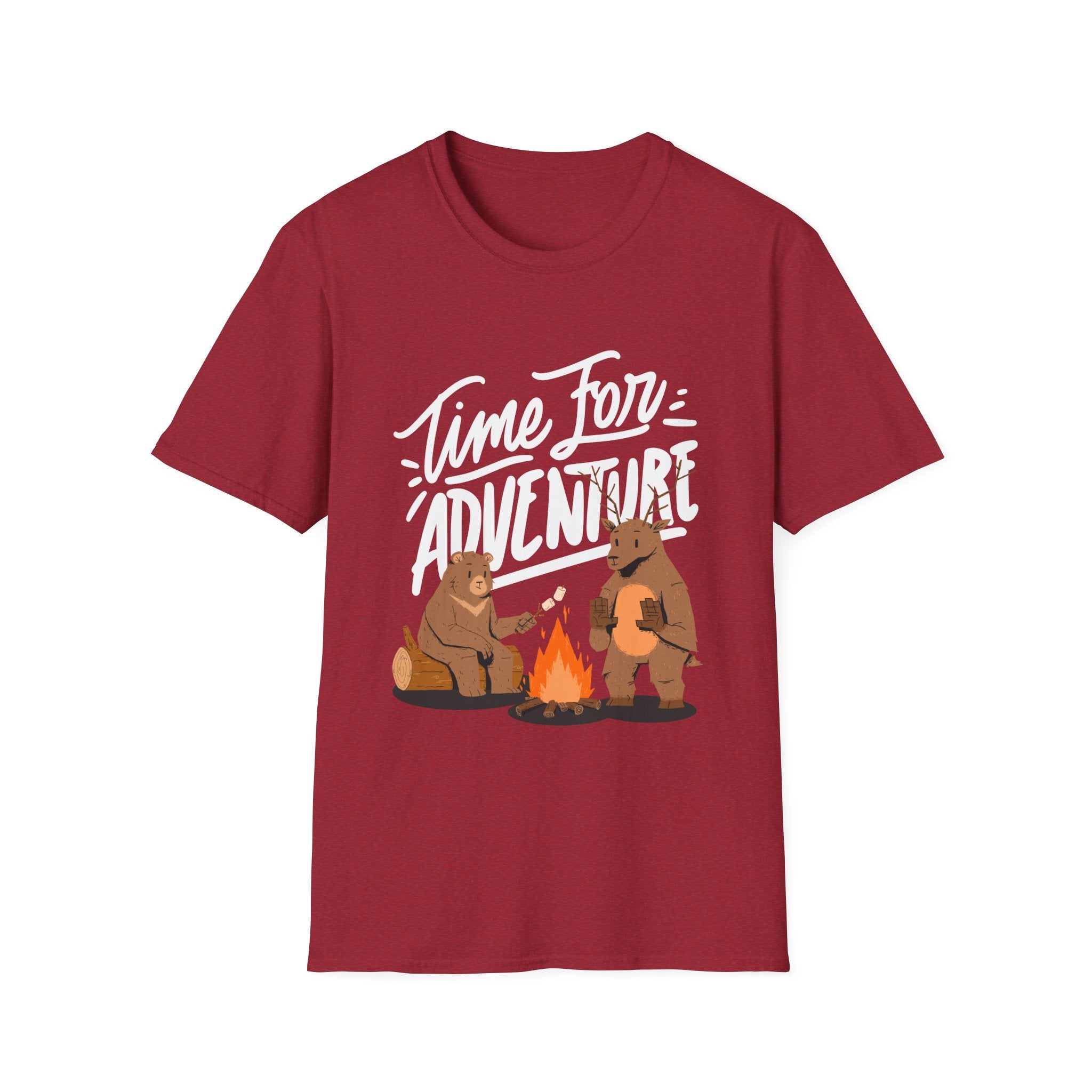 Adventure Bears Unisex Softstyle T-Shirt, Camping Shirt