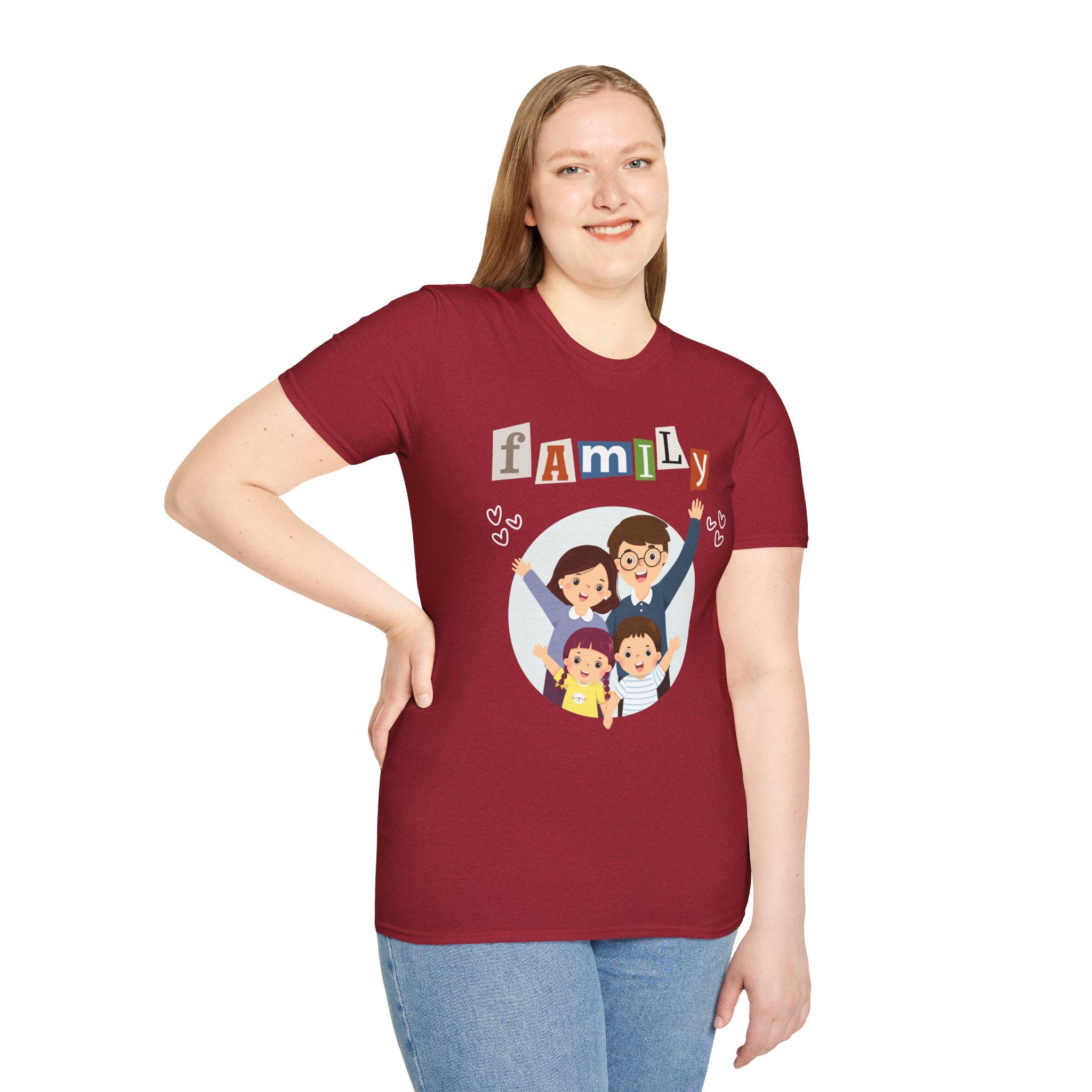 Family Love Unisex T-Shirt, Perfect Gift for Parents