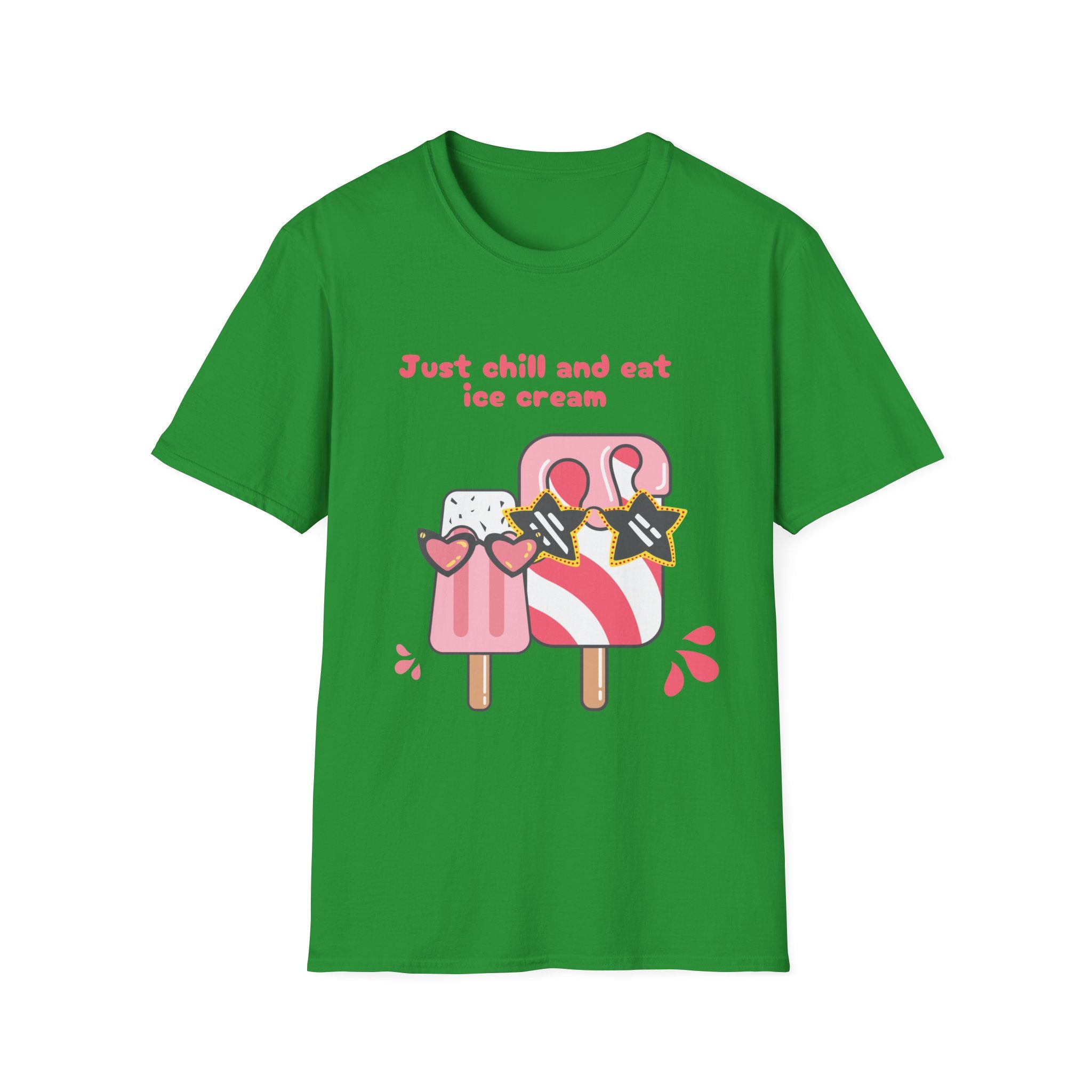 Summer Chill Ice Cream T-Shirt, Unisex Softstyle Tee, Cute Graphic Shirt