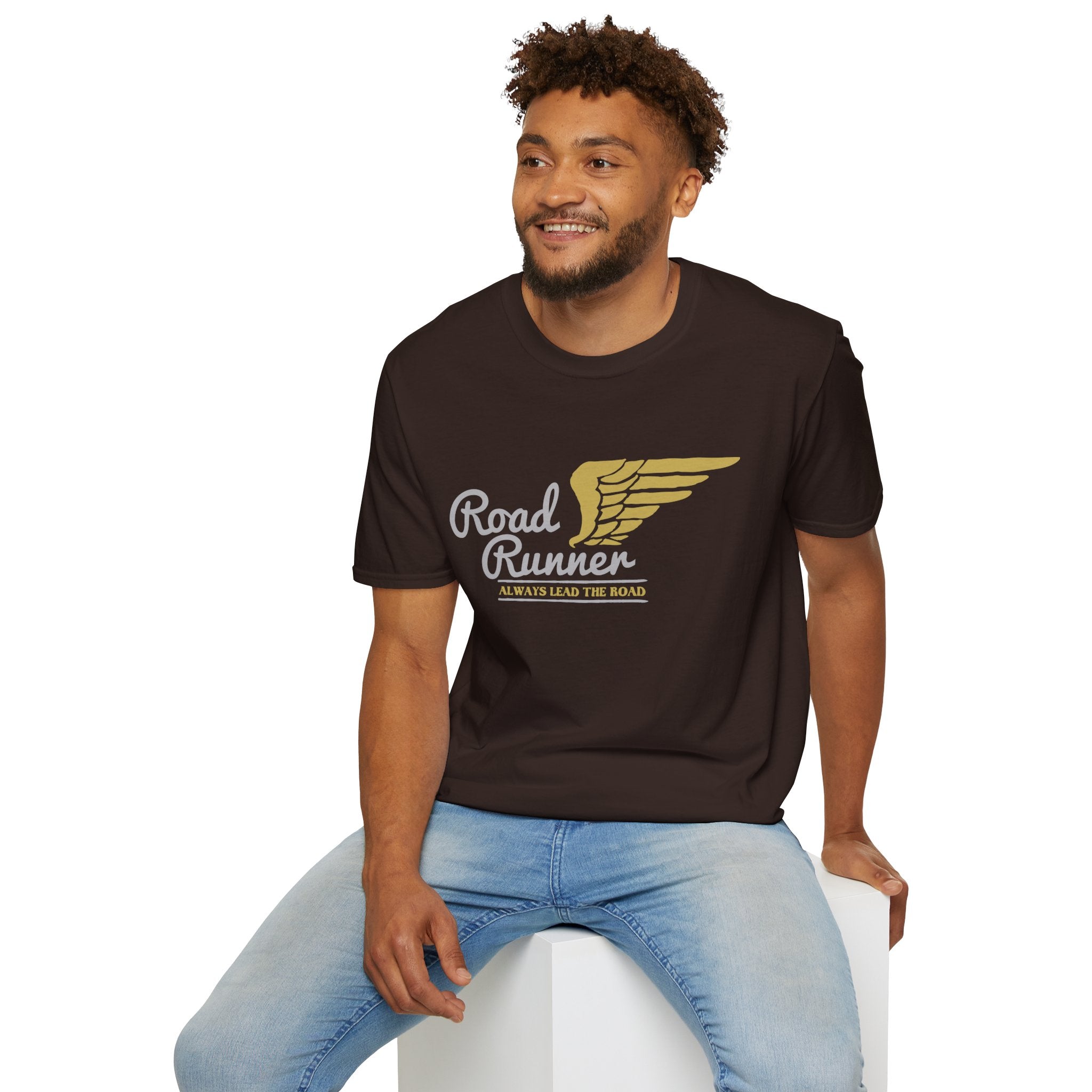 Road Runner Unisex Softstyle T-Shirt | Perfect Gift for Runners, Sports Lovers, Fitness Enthusiasts, Casual Wear, Marathon Events