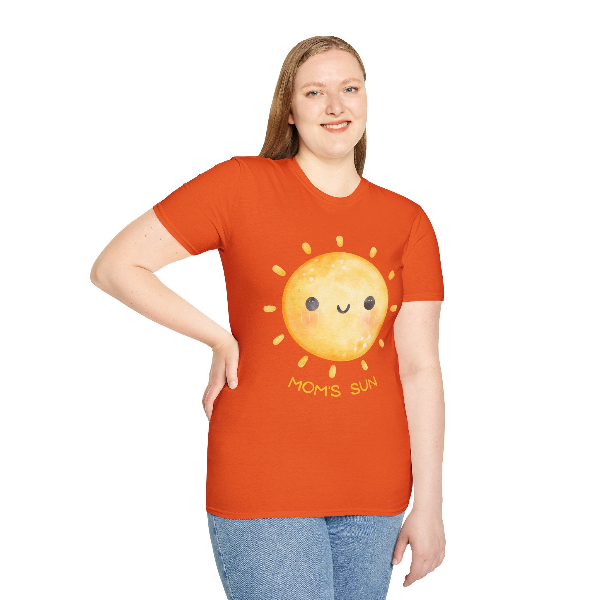 Cute 'Mom's Sun' Unisex Softstyle T-Shirt