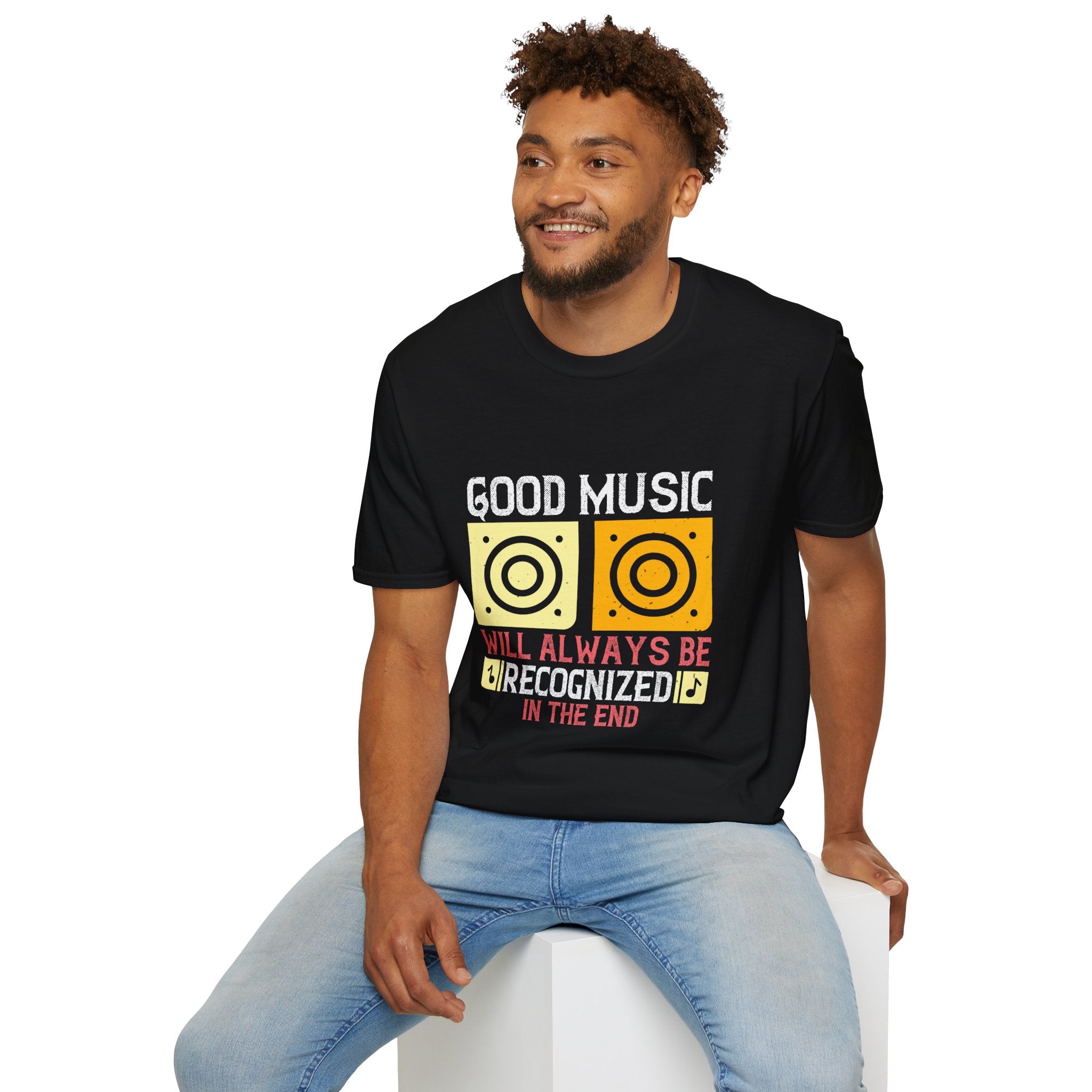 Good Music Unisex Softstyle T-Shirt | Retro Music Lover Tee