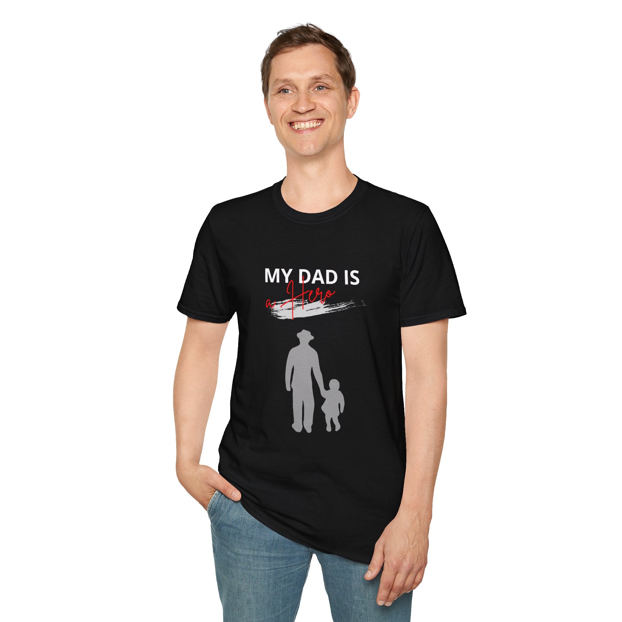 My Dad Is a Hero Unisex T-Shirt, Father's Day Gift, Casual Wear