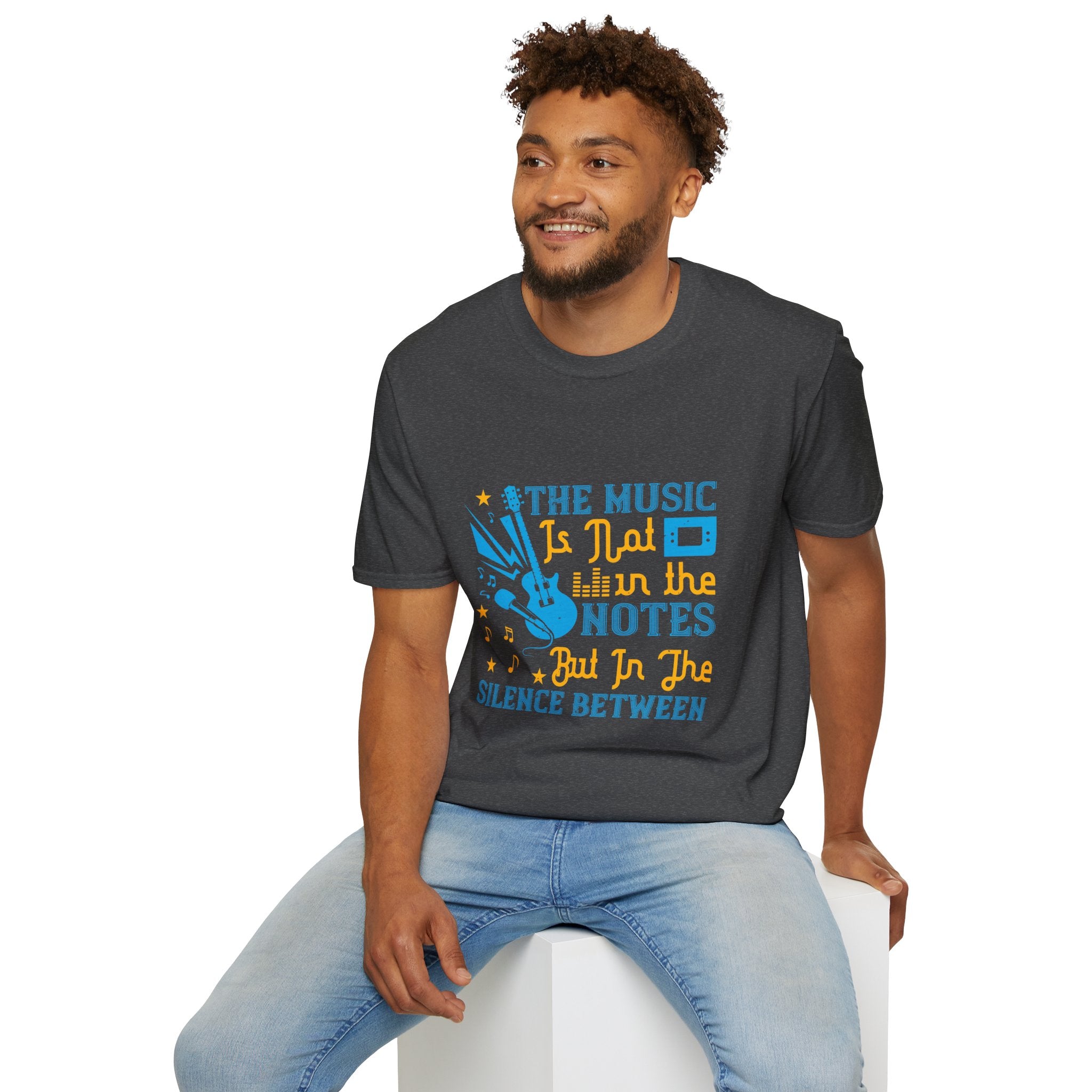 Musical Quotes T-Shirt, Relaxed Vibe Music Lover Tee