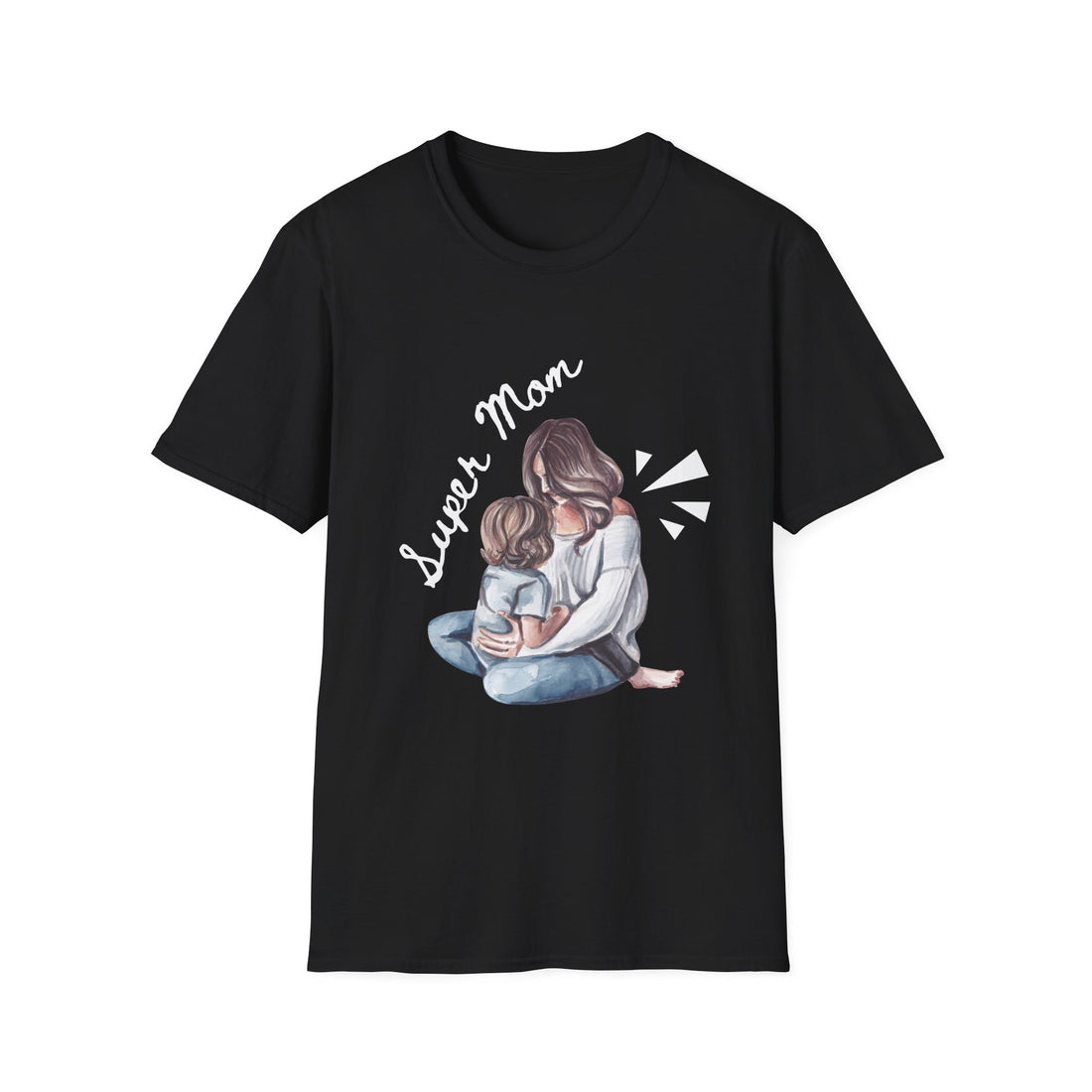 Super Mom T-Shirt - Unisex Softstyle Tee for Mother's Day