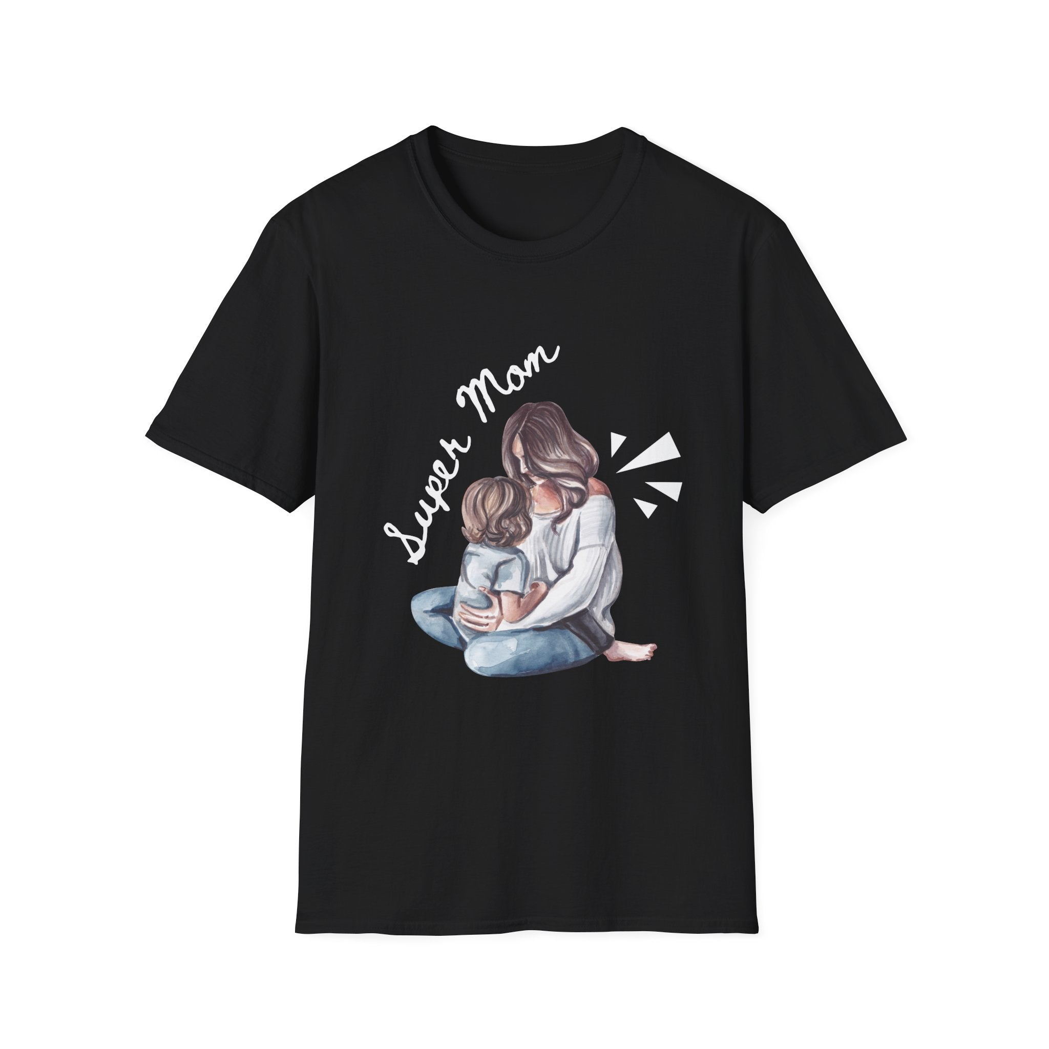 Super Mom T-Shirt - Unisex Softstyle Tee for Mother's Day
