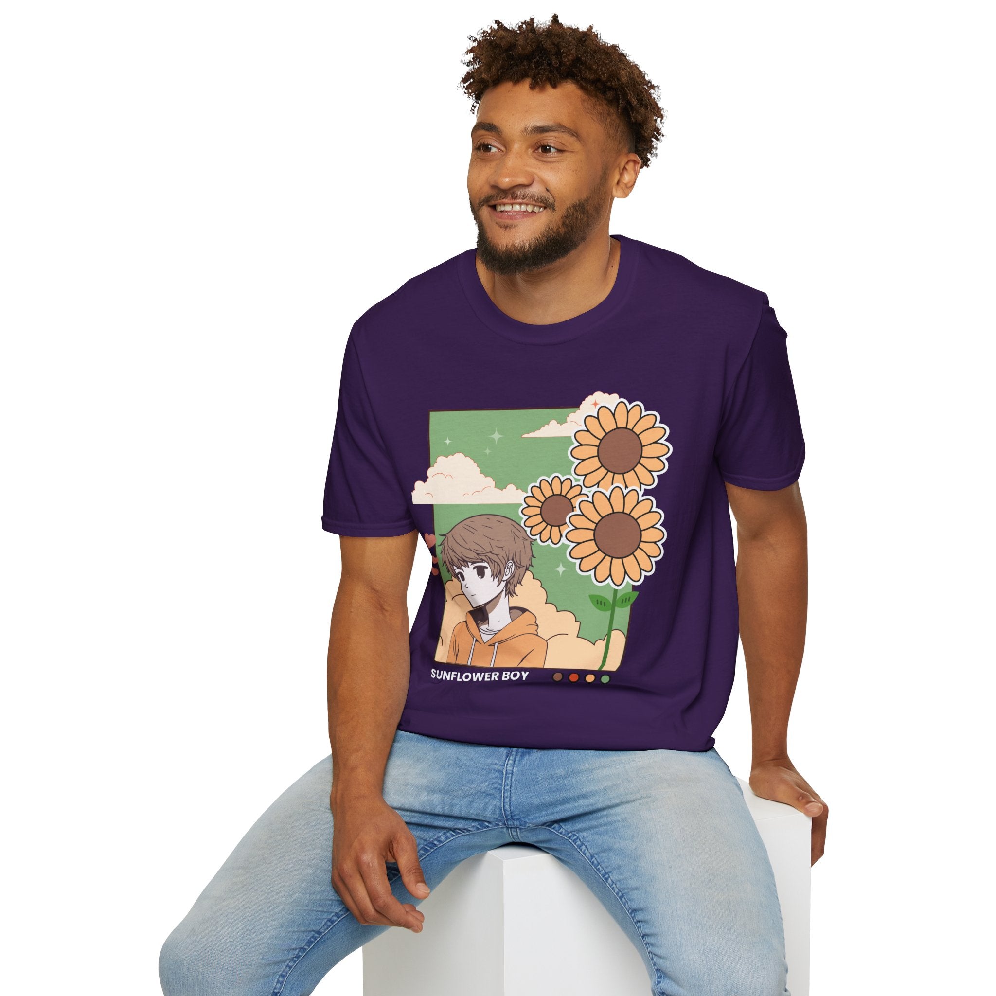 Sunflower Aesthetic Unisex T-Shirt, Softstyle Tee, Casual Wear