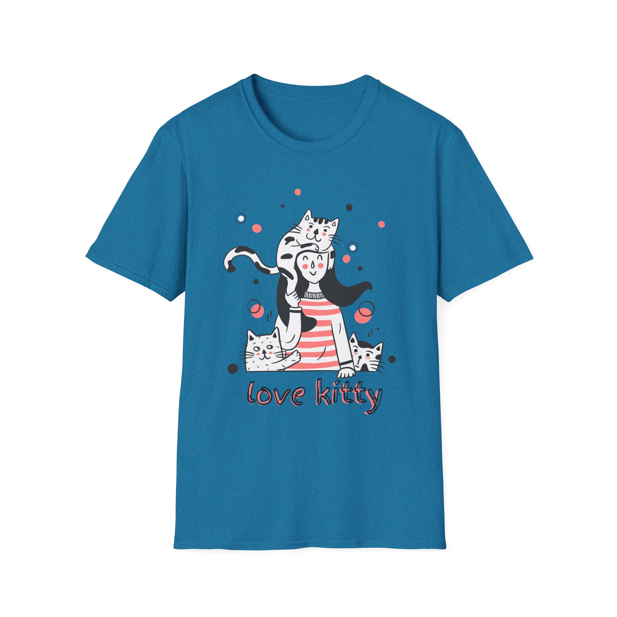 Cute Cat Lover T-Shirt, Love Kitty Graphic Tee