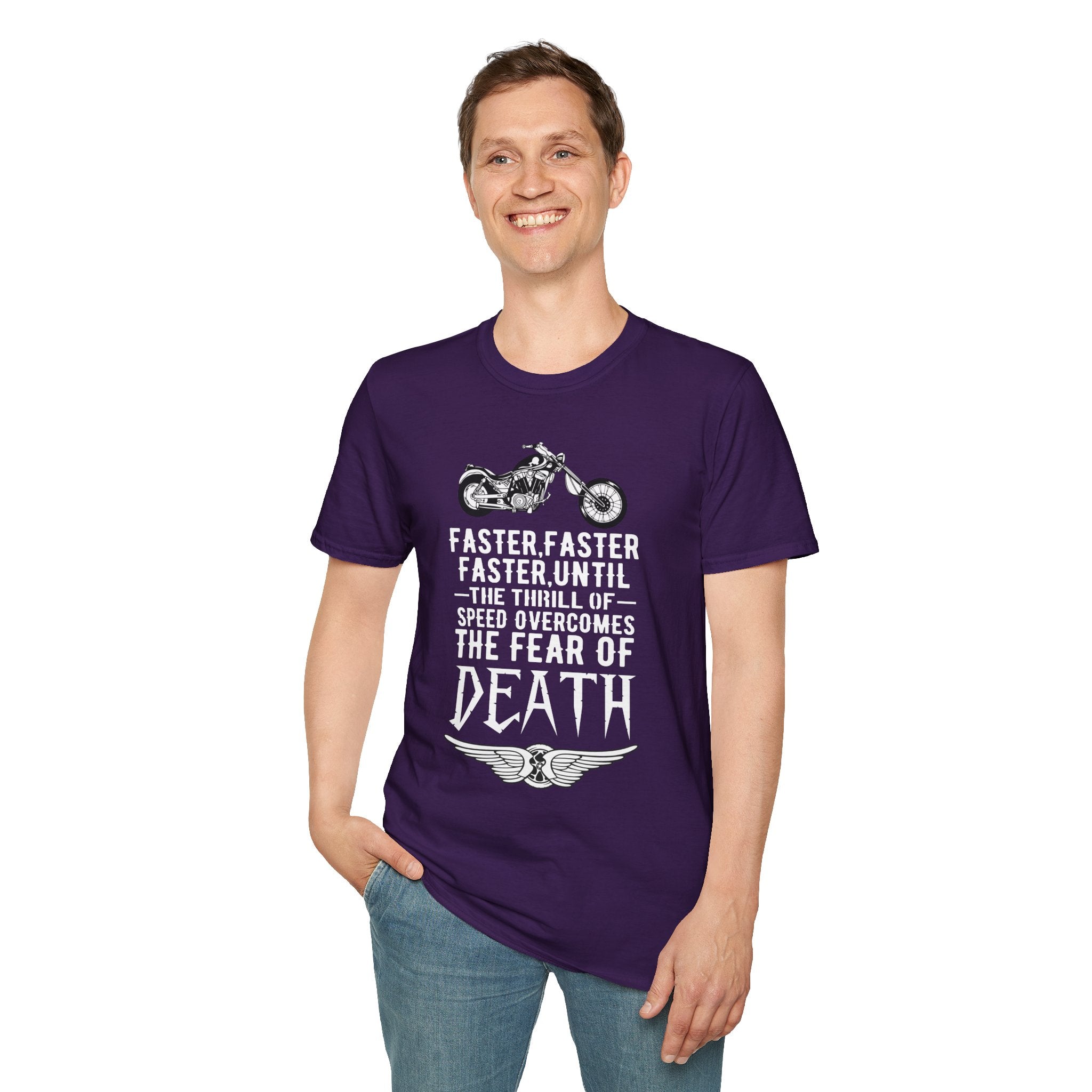 Motorcycle Enthusiast Unisex T-Shirt - Fearless Biker Tee, Gift for Riders, Road Trip Apparel, Freedom Shirt, Adventure Clothing