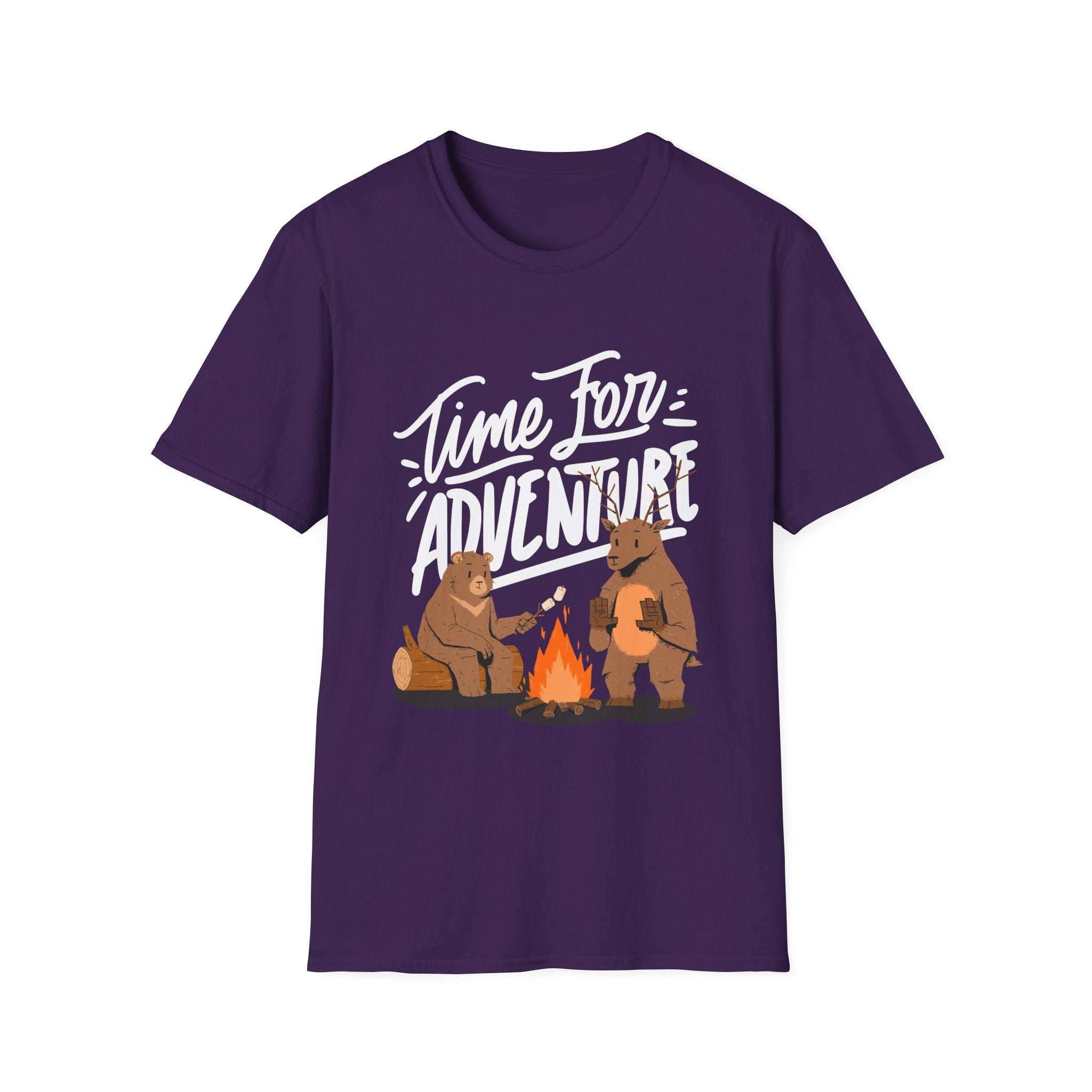 Adventure Bears Unisex Softstyle T-Shirt, Camping Shirt
