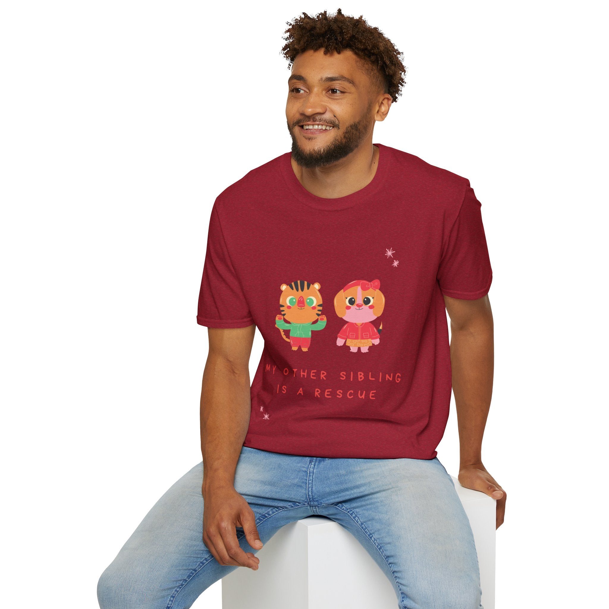 Cute Sibling Rescue T-Shirt, Animal Lovers Gift, Adoption Awareness Tee