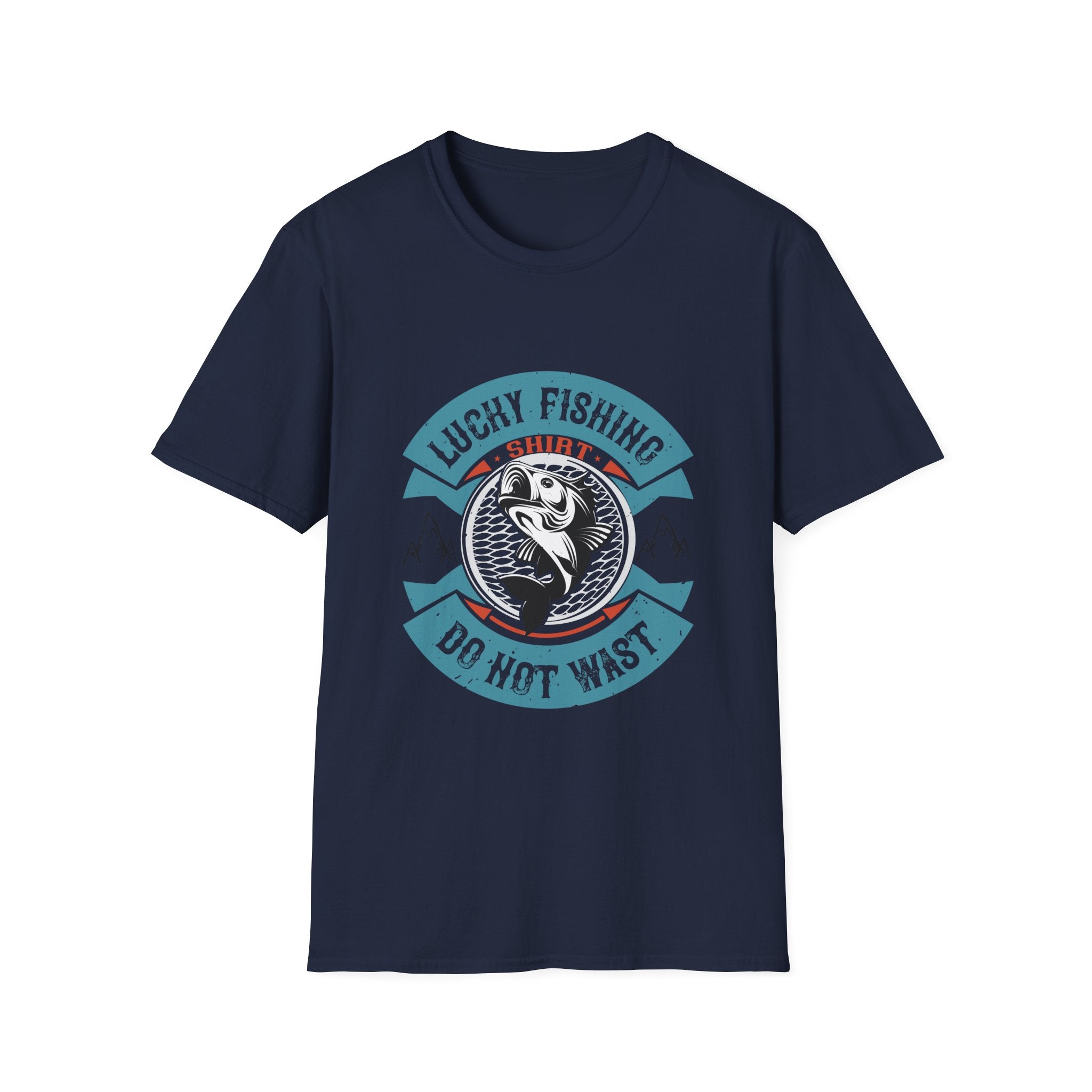 Lucky Fishing Graphic Tee, Unisex Fishing T-Shirt
