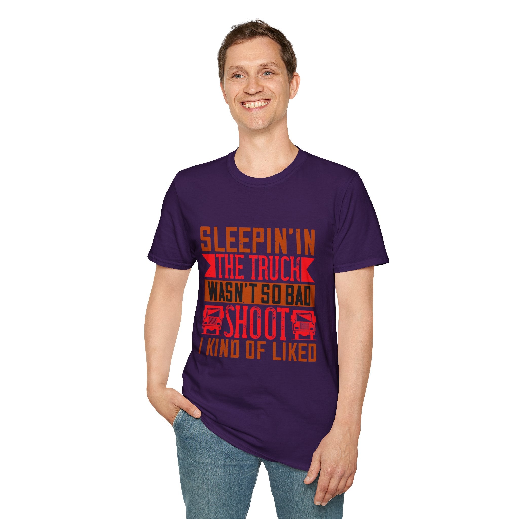 Sleepin' in the Truck Unisex T-Shirt, Casual Tee, Outdoor Adventure Shirt