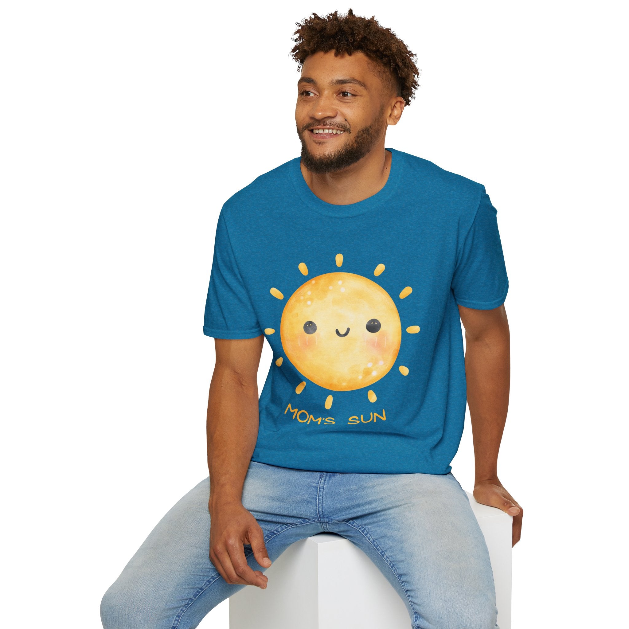 Cute 'Mom's Sun' Unisex Softstyle T-Shirt
