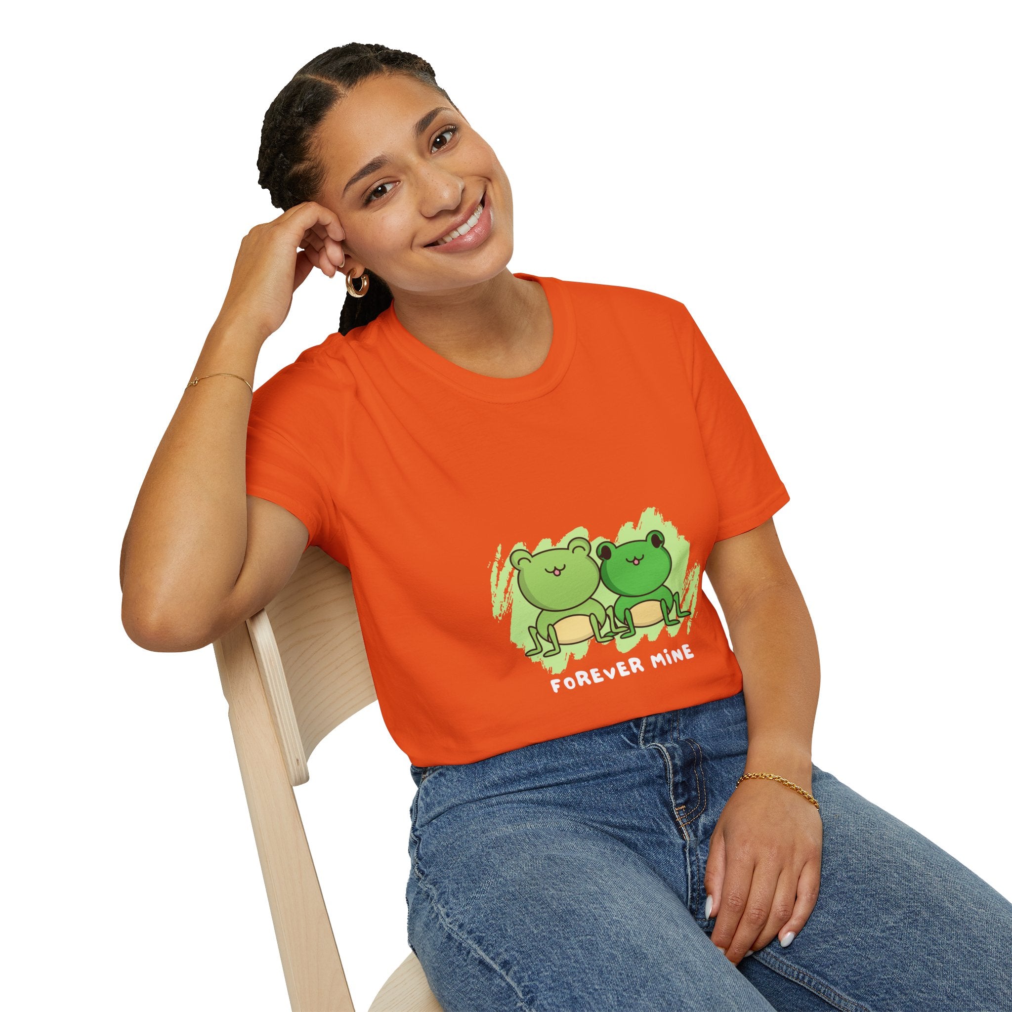 Forever Mine Couple T-Shirt, Cute Frog Lovers Gift, Unisex Softstyle Tee