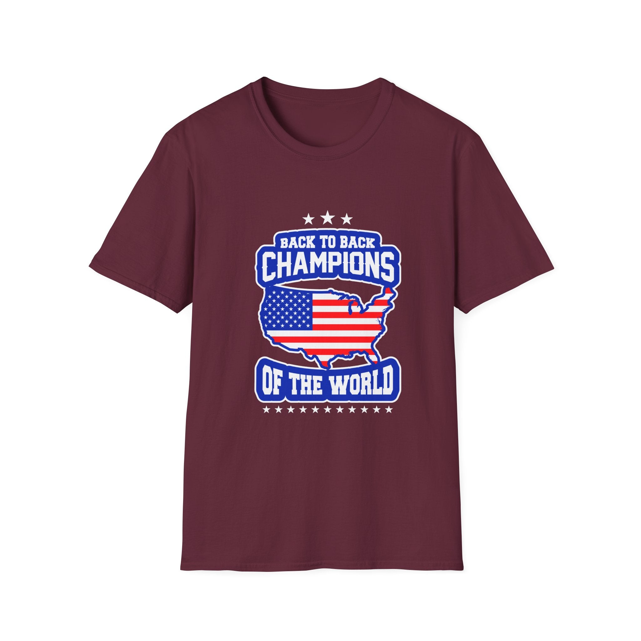 Patriotic Unisex T-Shirt for Champions | Casual Wear, Gift for Sports Lovers, All-American Style, 4th of July, Everyday Comfort